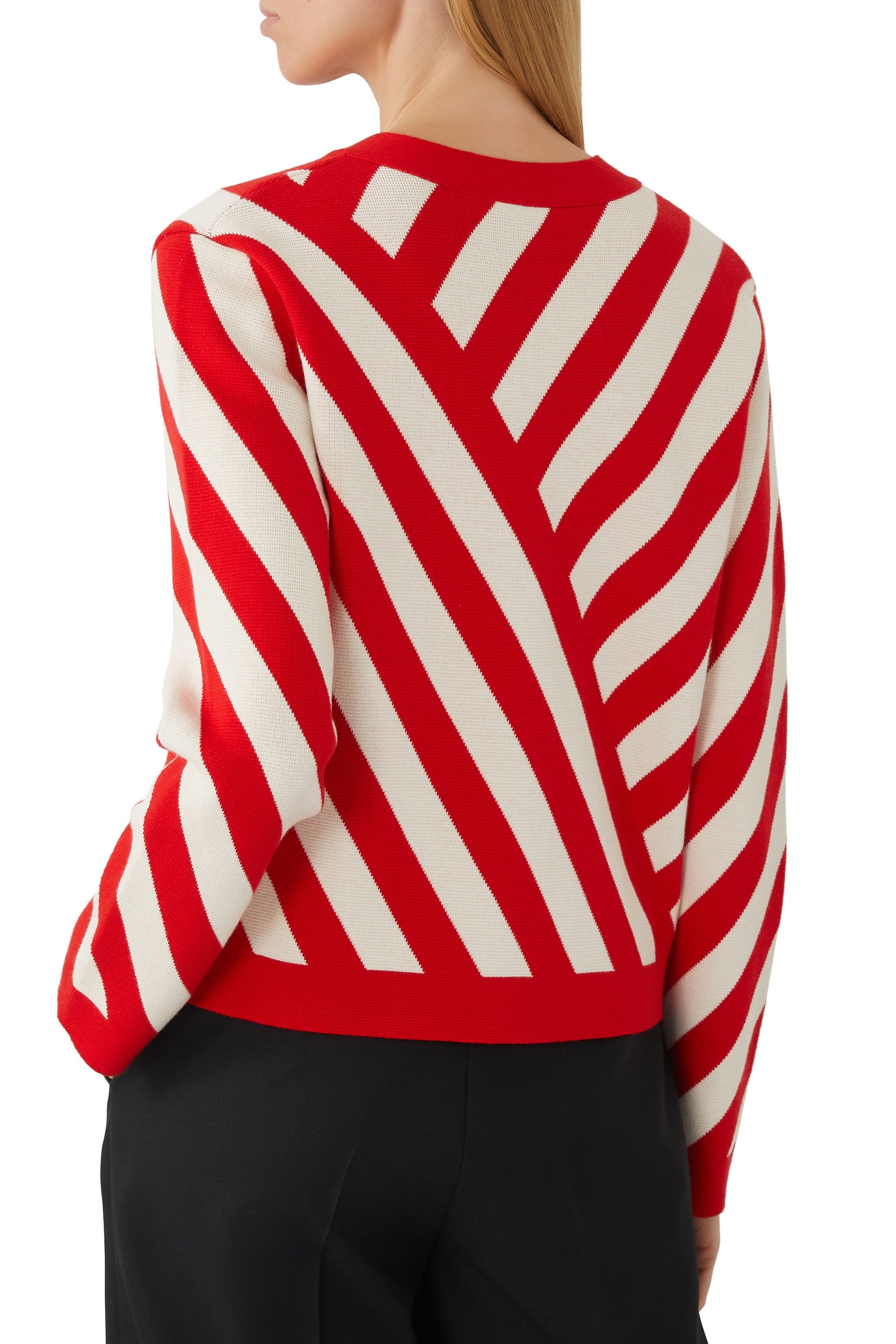 Striped Jacquard Cardigan