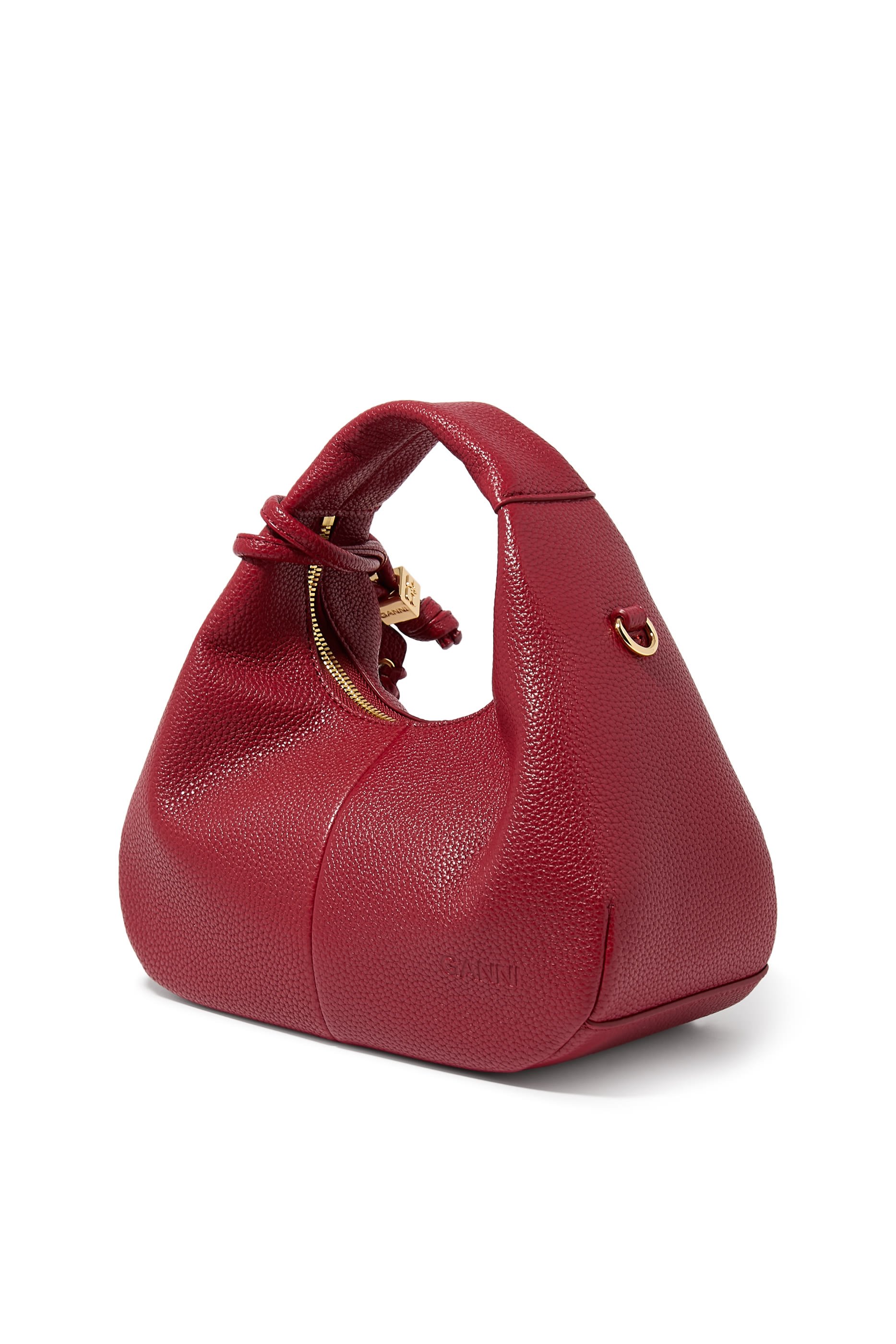 Grained Mini Hobo Bag