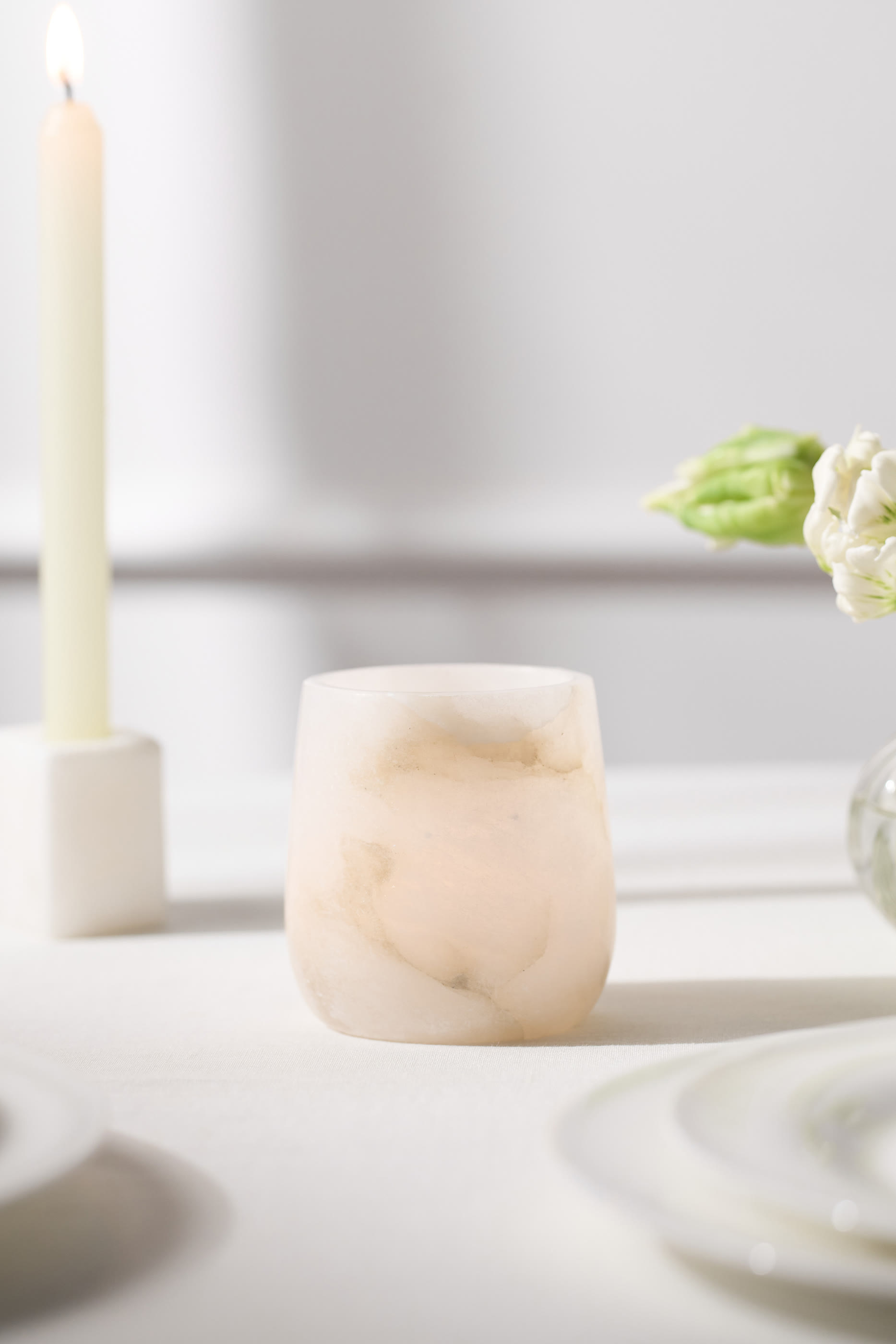 Alabaster Tealight Holder