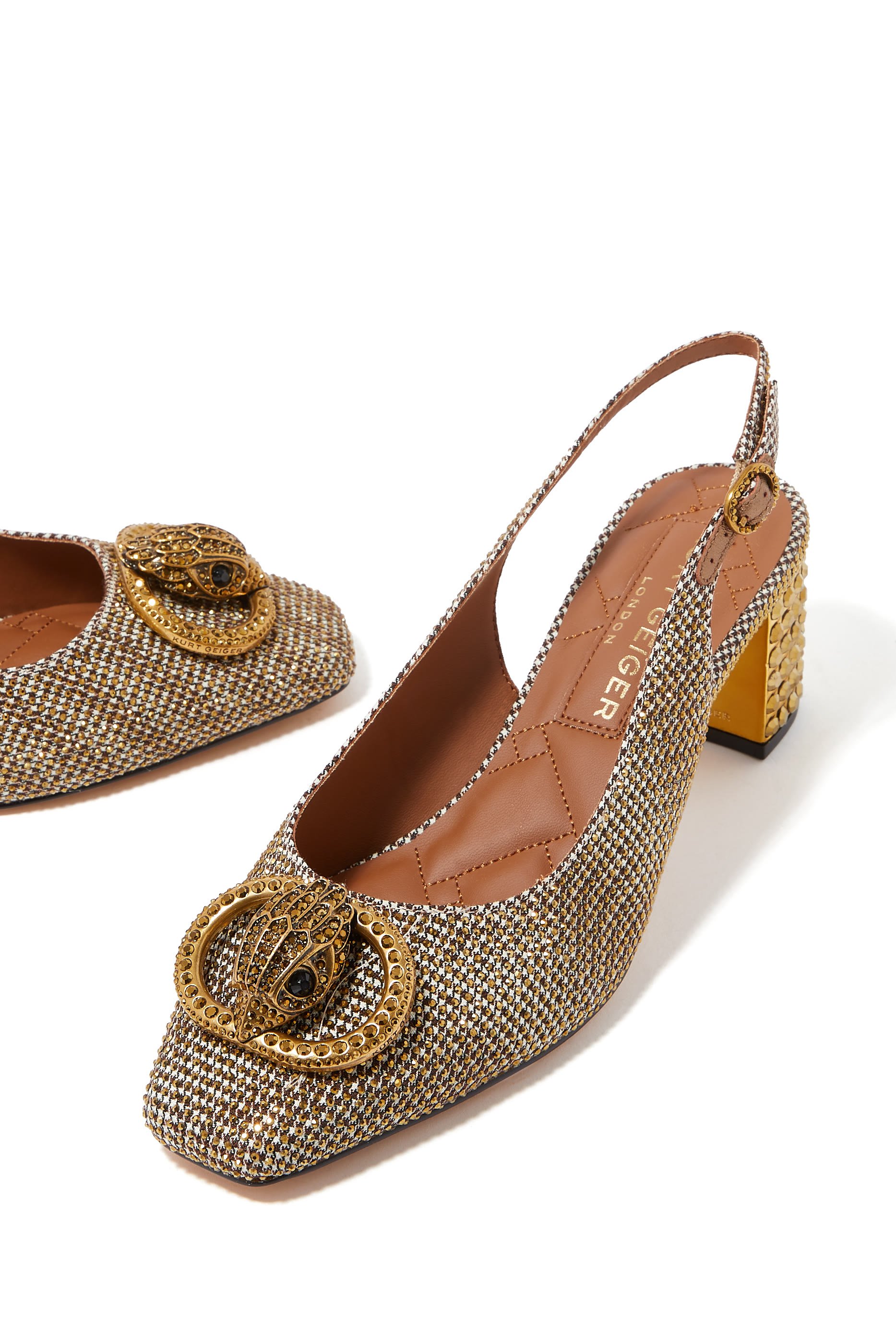 Chelsea 60 Block Slingback Mules