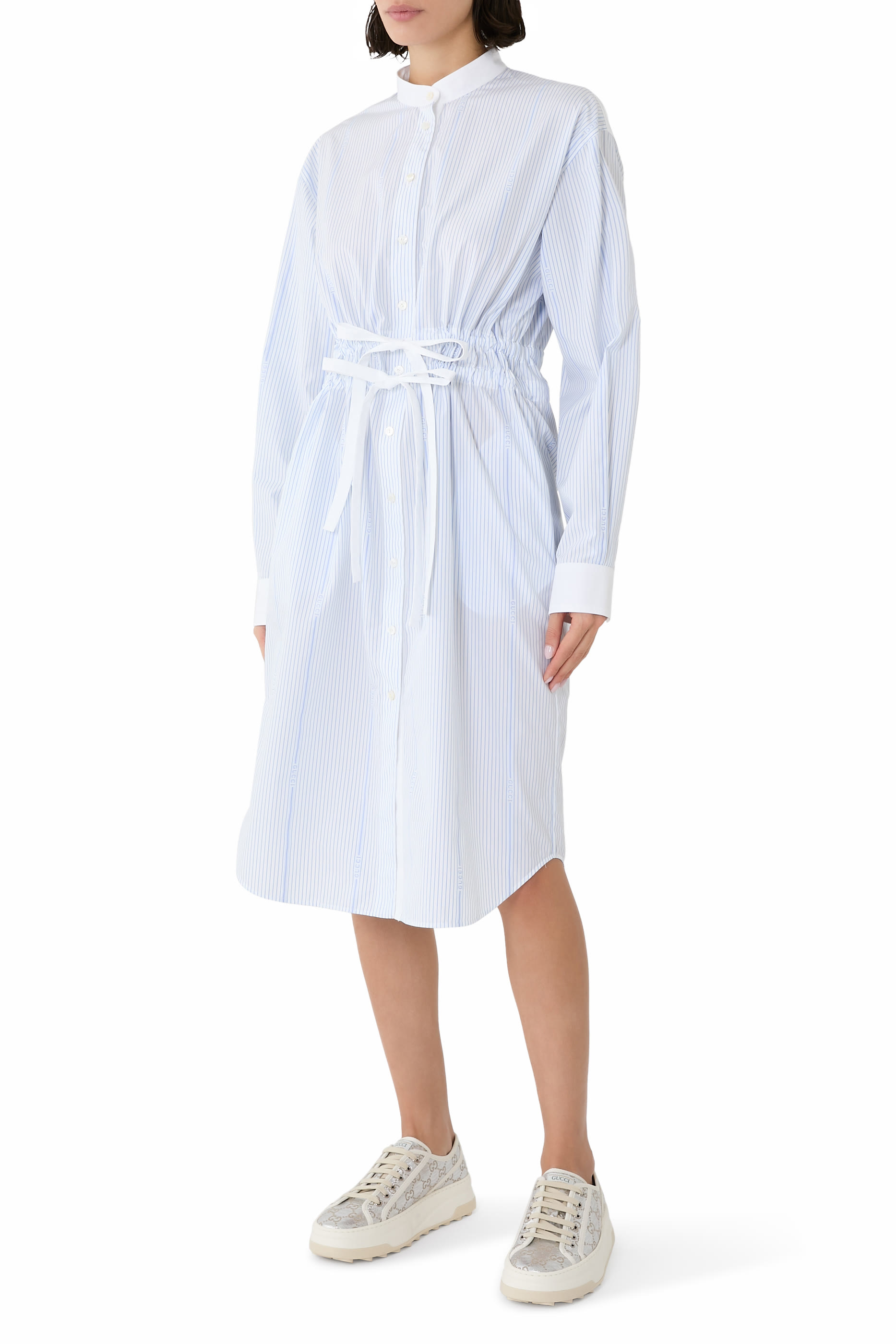 Cotton Fil Coup&eacute; Shirt Dress