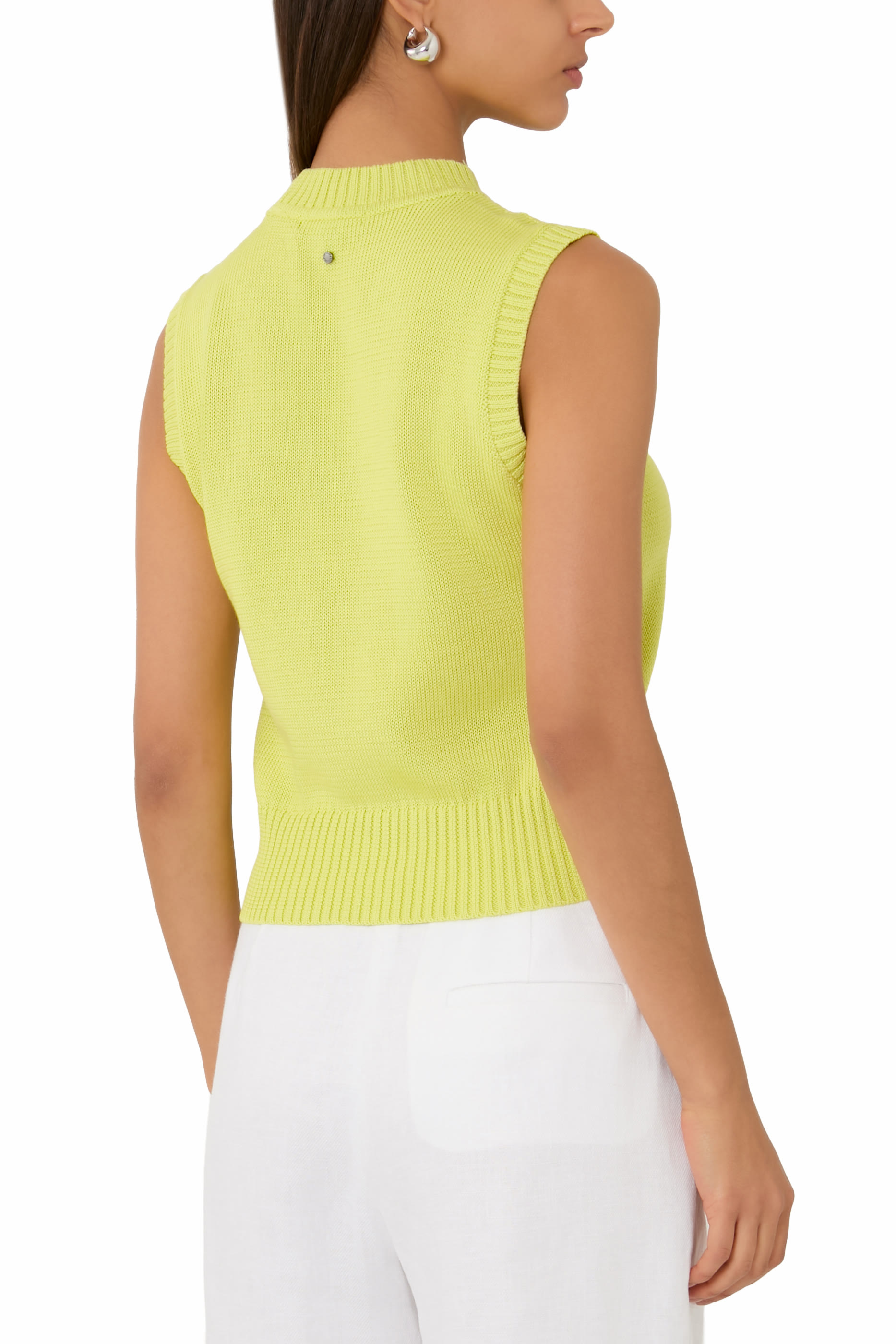 Open-Knit Panel Sweater