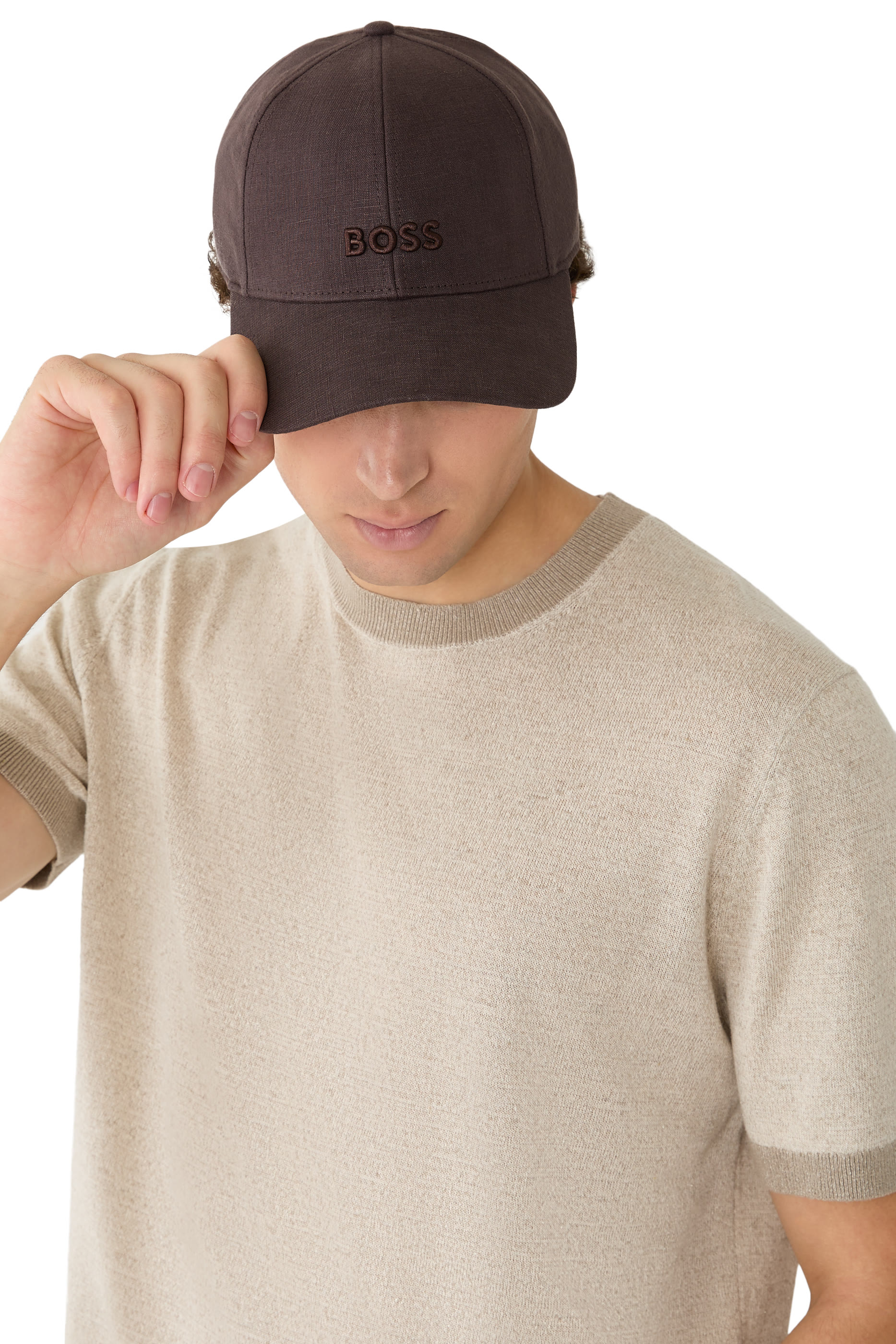 Embroidered-Logo Cap