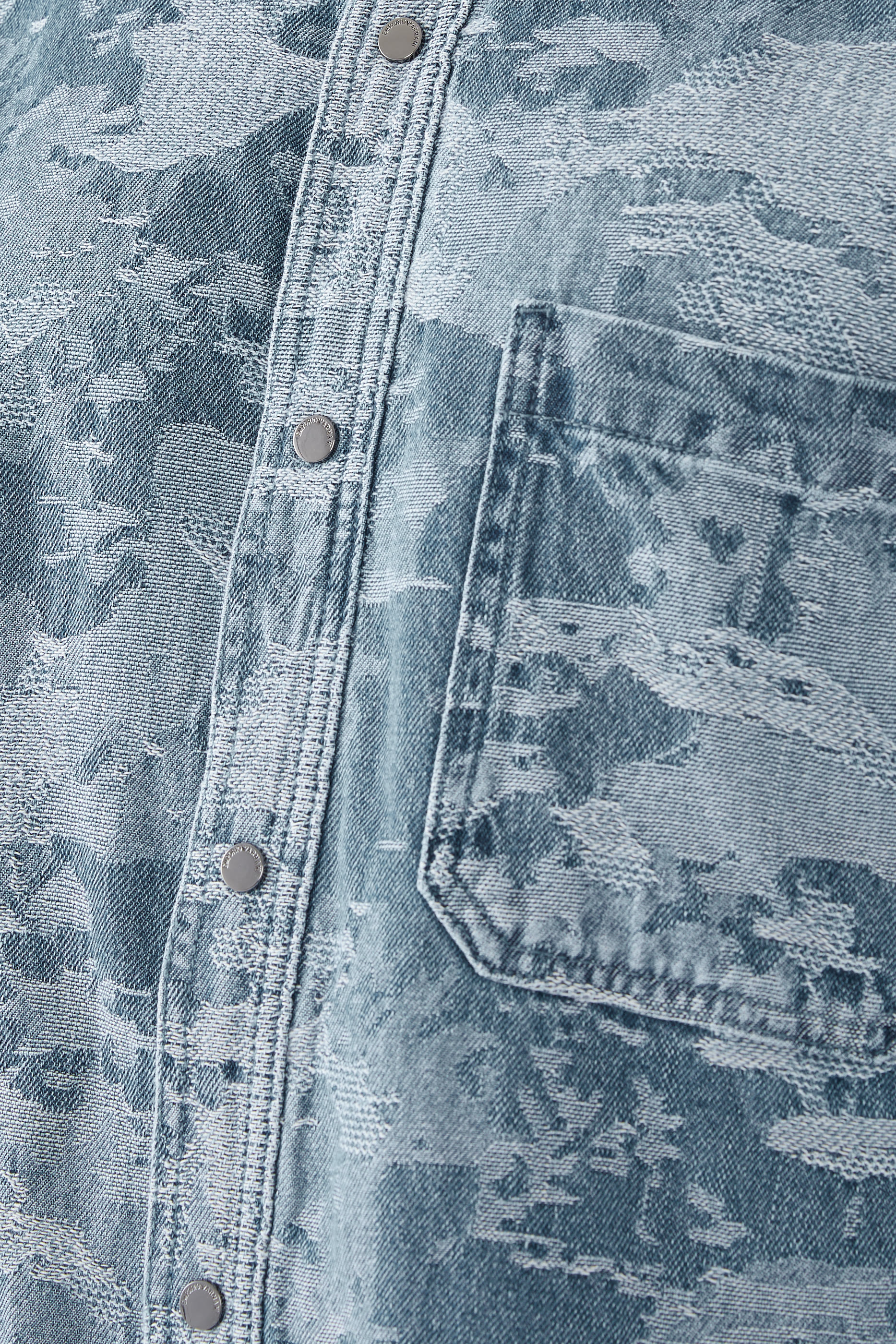 Camouflage Jacquard Denim Shirt