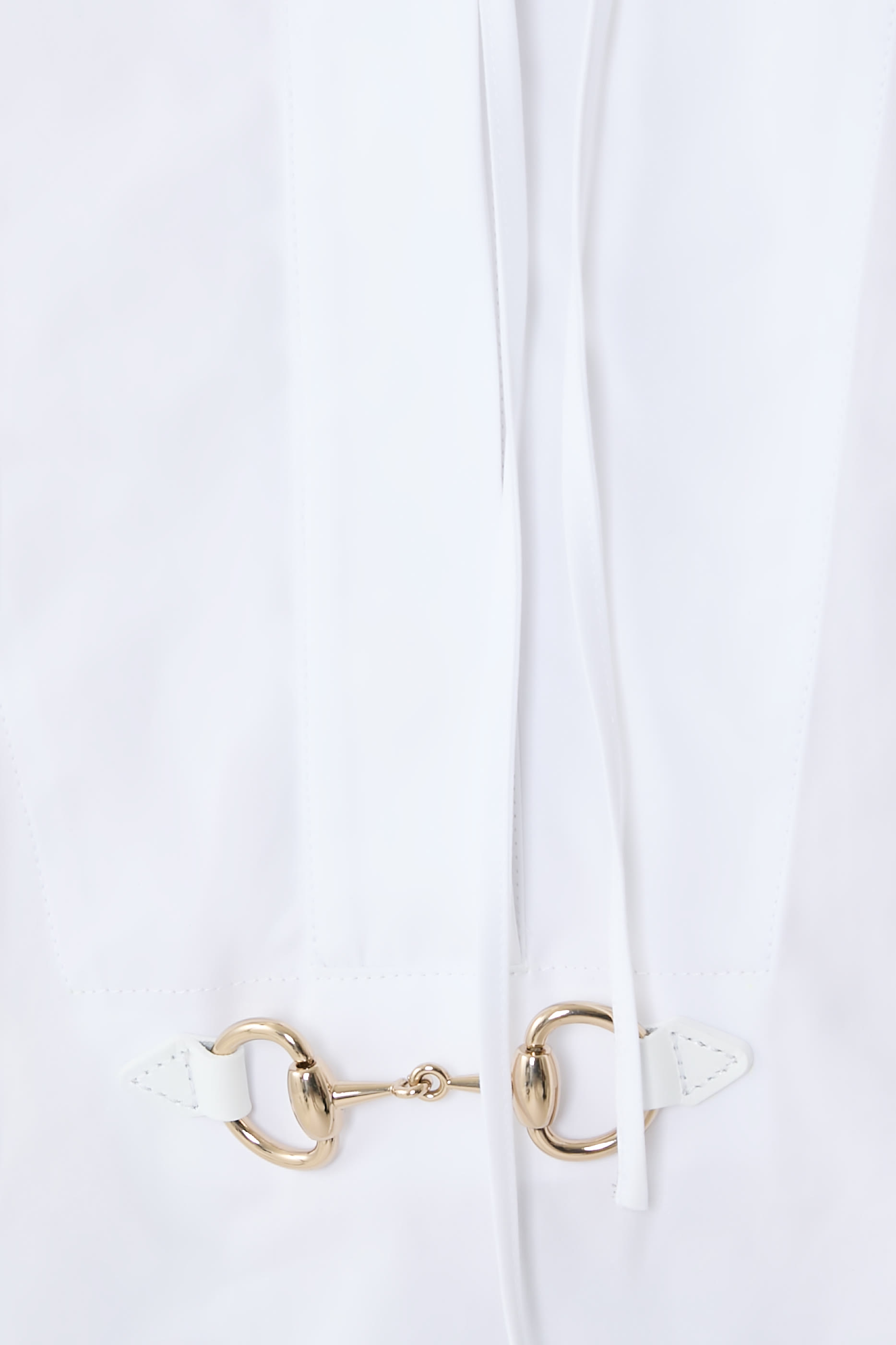 Horsebit Cotton Poplin Shirt