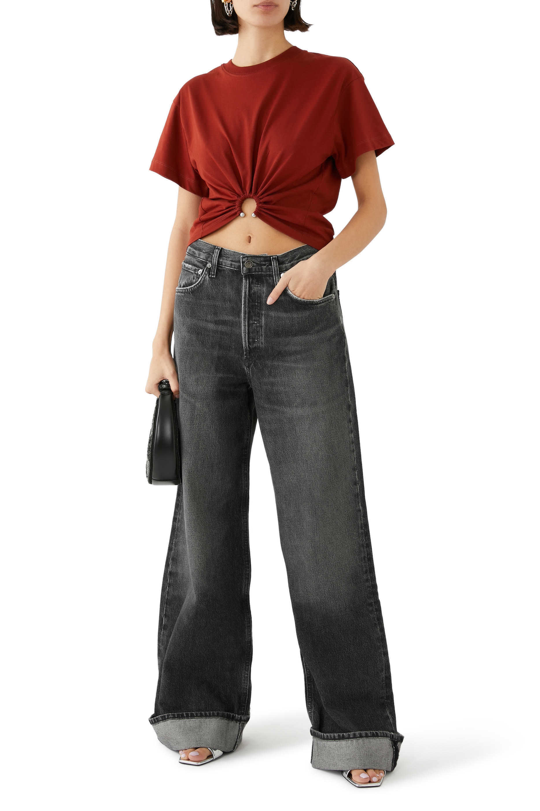 Dame High-Rise Wide-Leg Pants