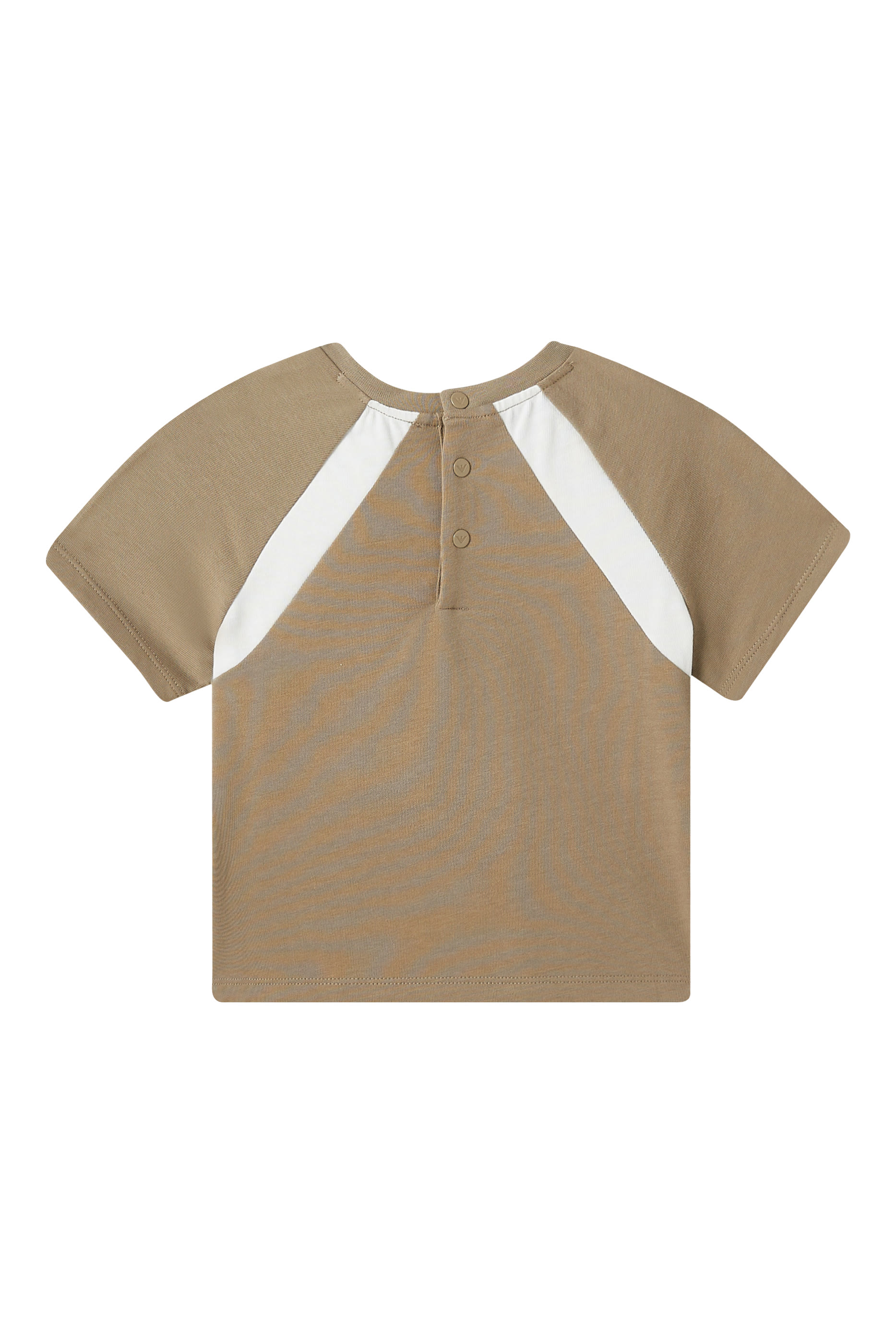 Kids Color Block EA Text Logo Shirt