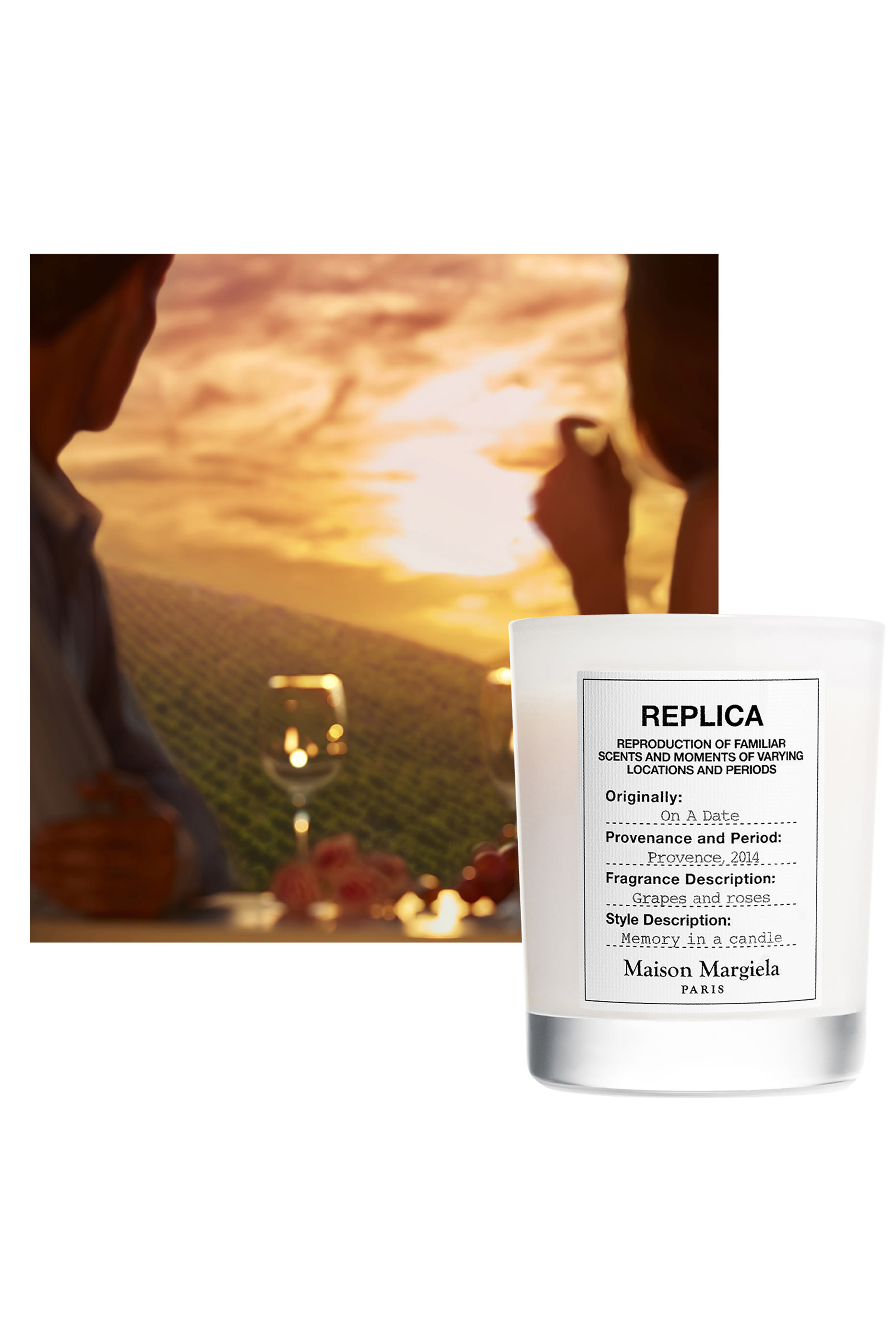 Replica On a Date Scented Candle