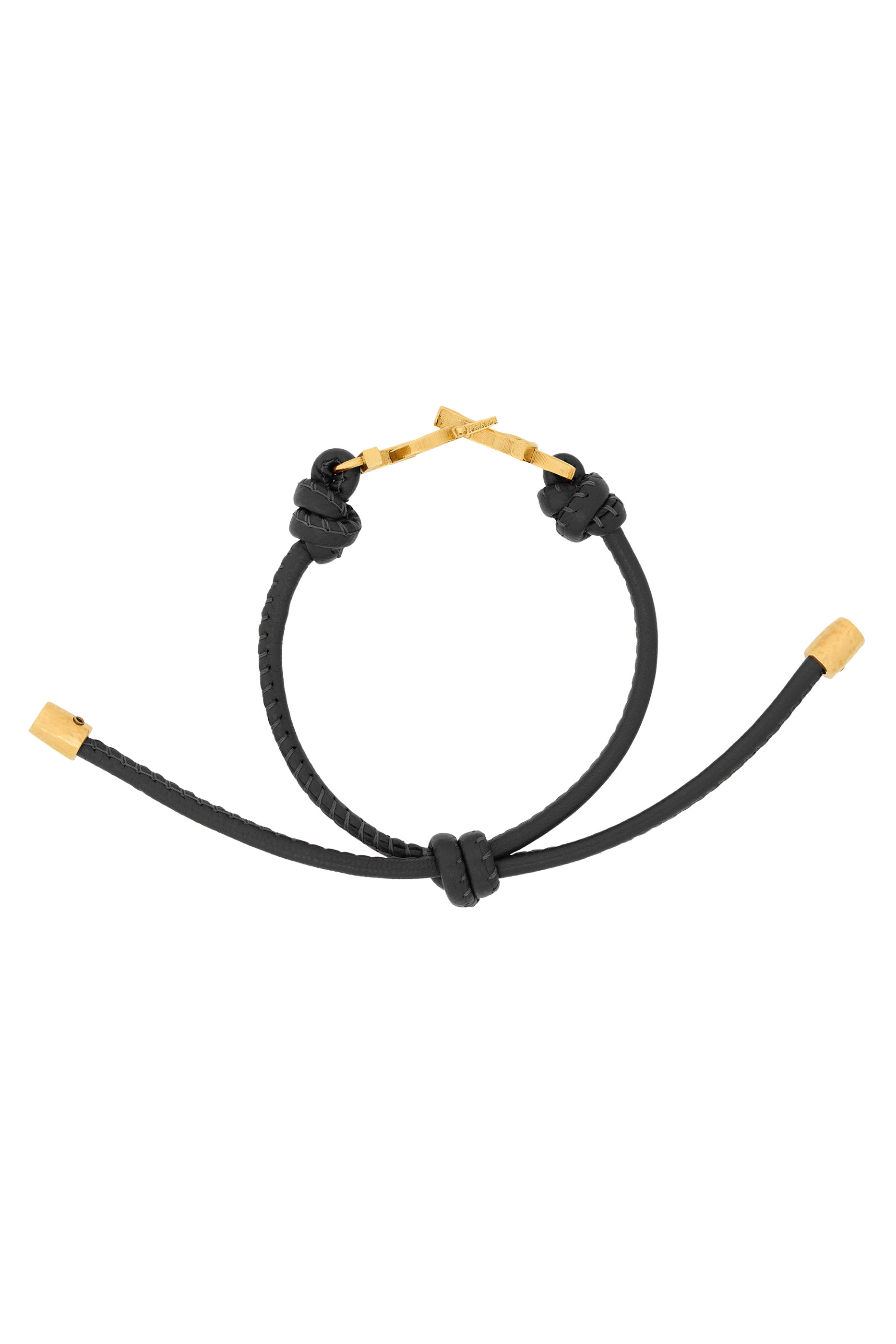 Cassandre Cord Bracelet, Nappa Leather & Metal