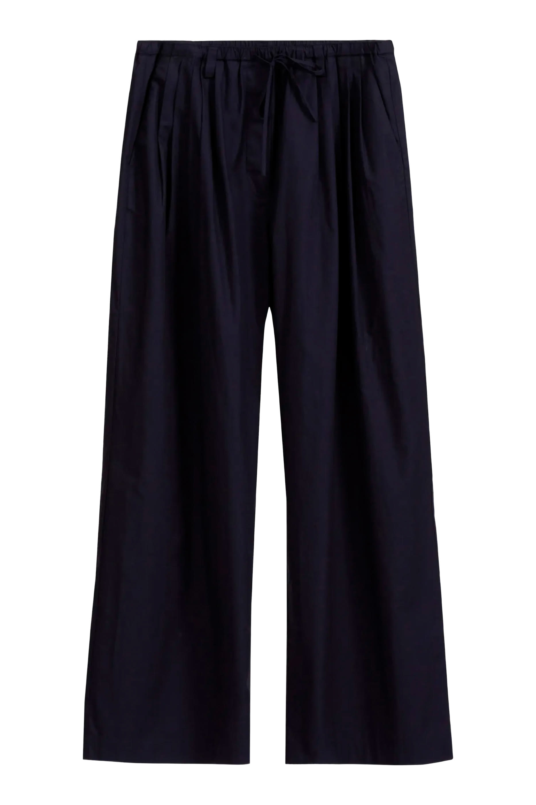 Drawstring Wide-Leg Trousers