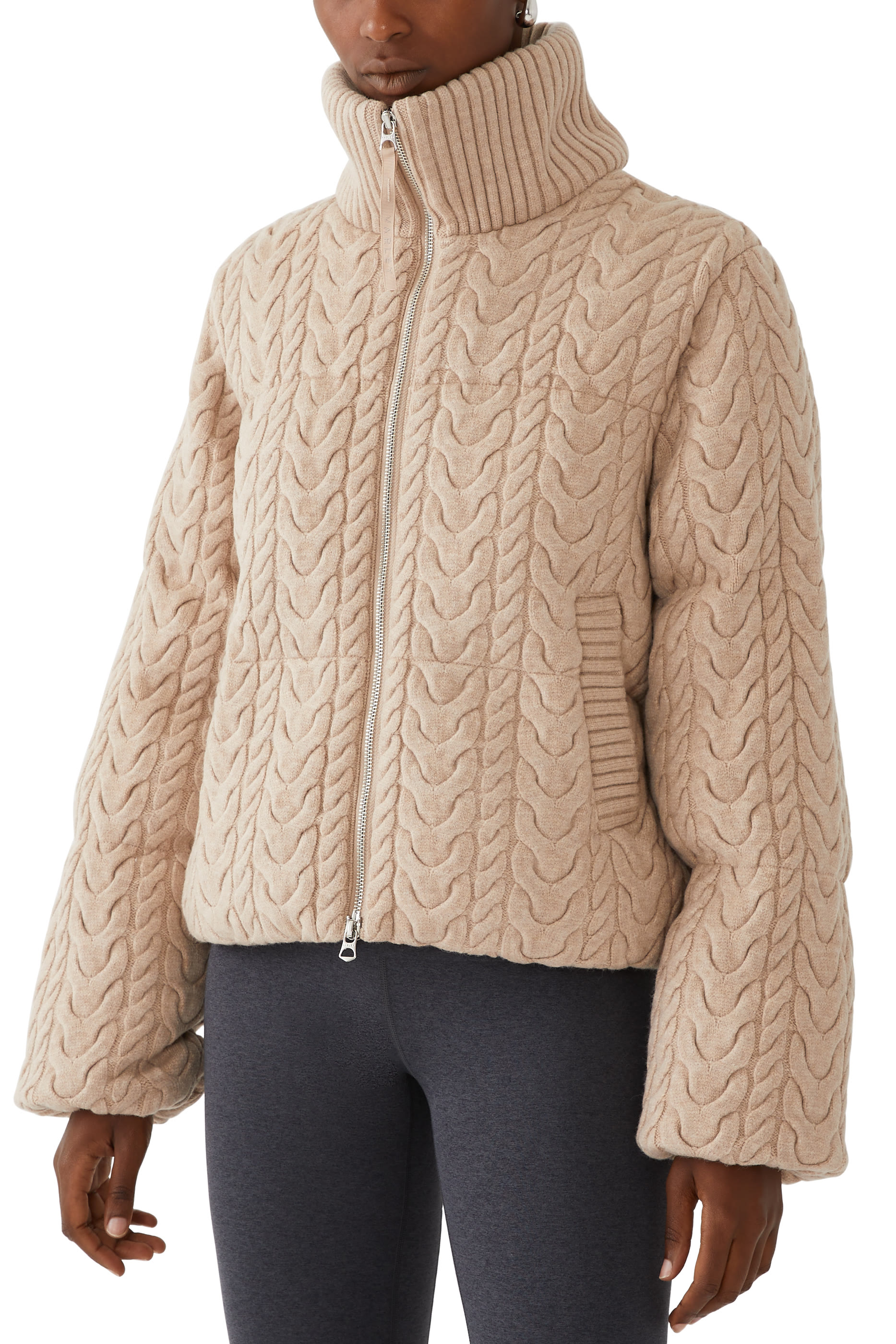 Reggie Cable Knit Puffer
