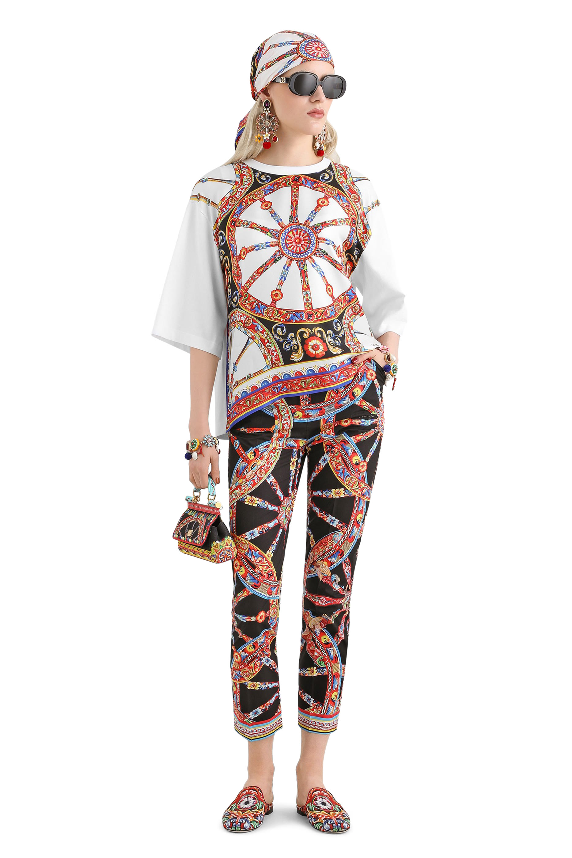 Carretto-Print T-Shirt