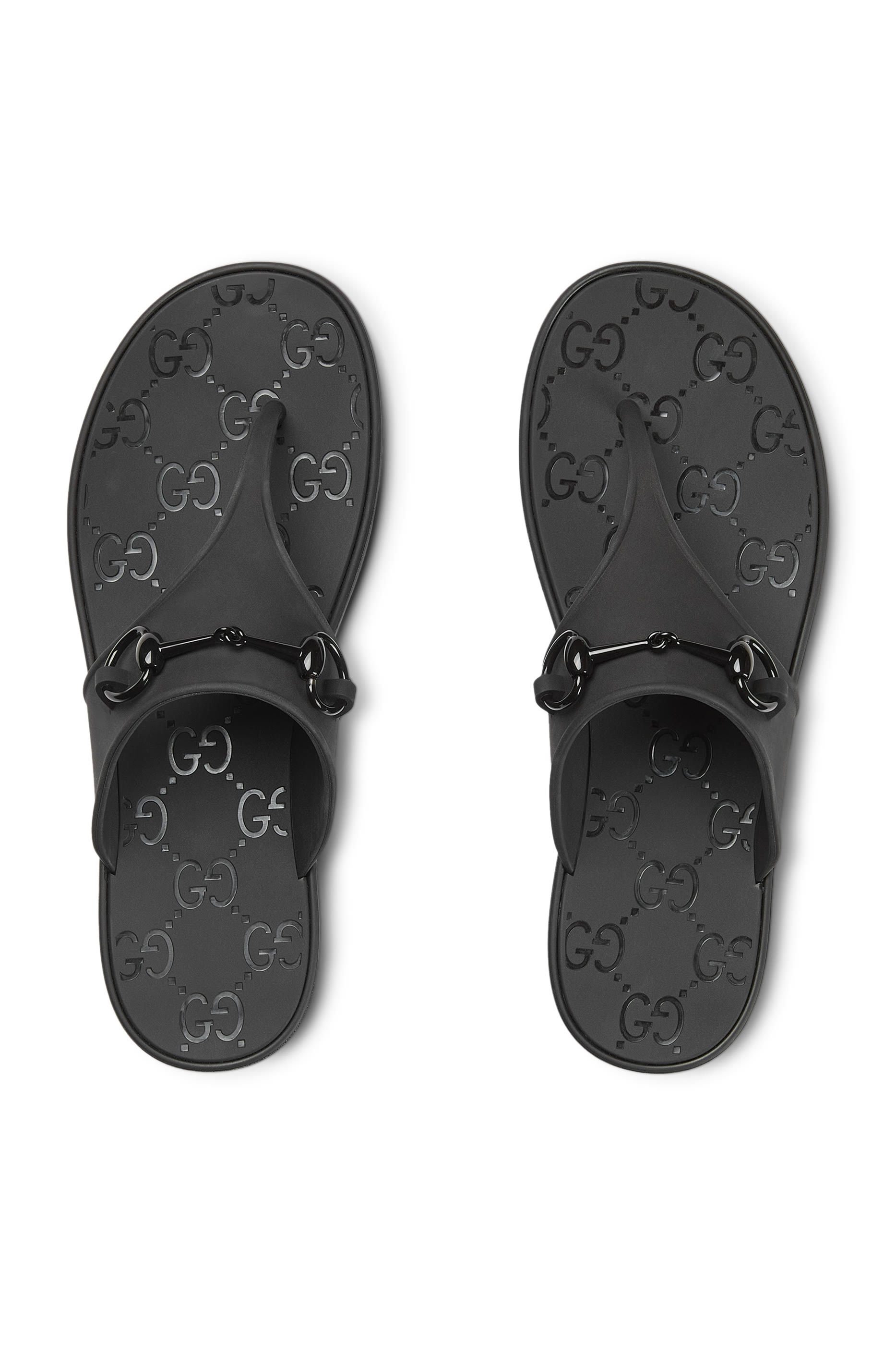 Horsebit Thong Sandals
