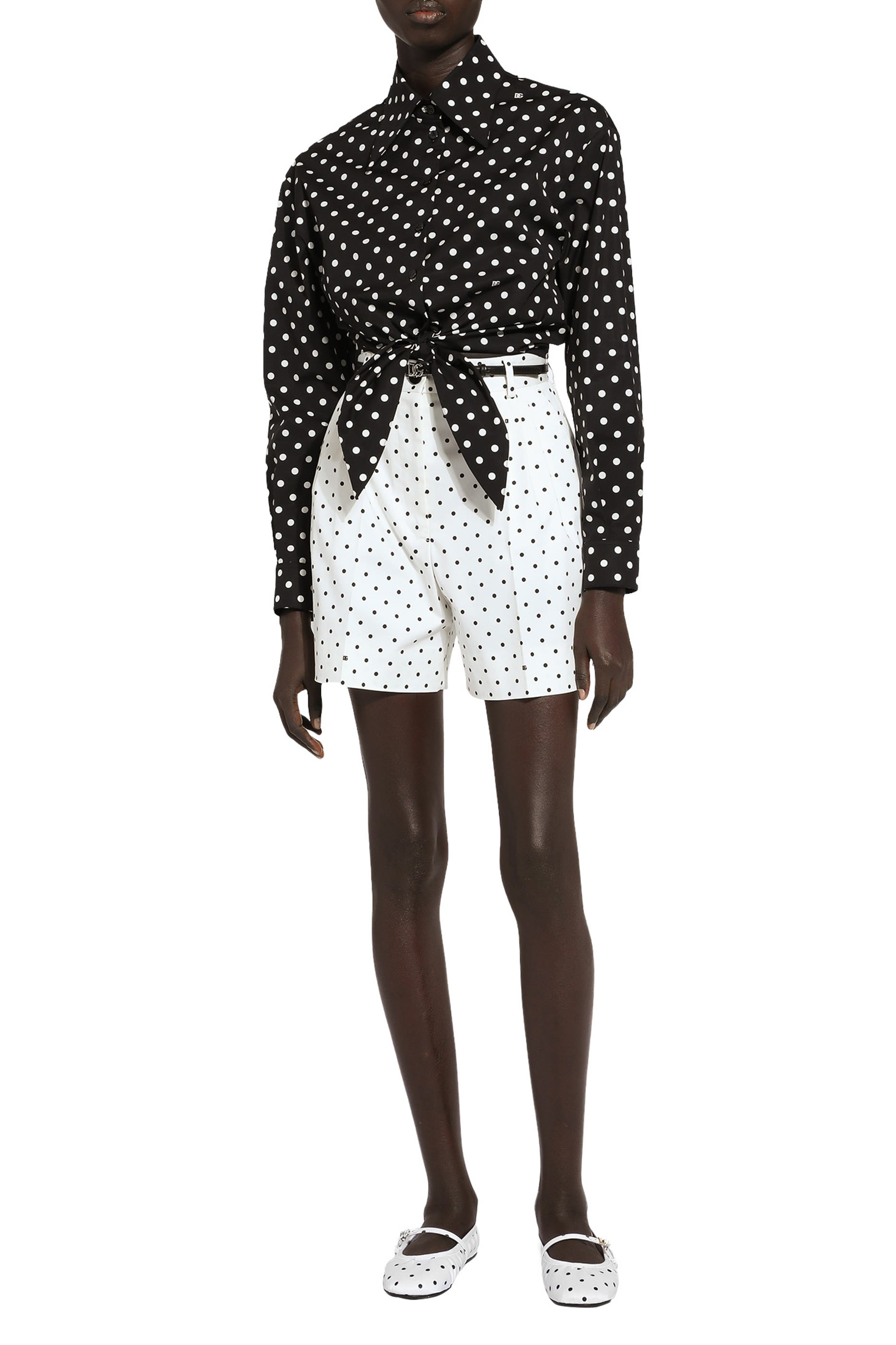 Polka-dot Cropped Top