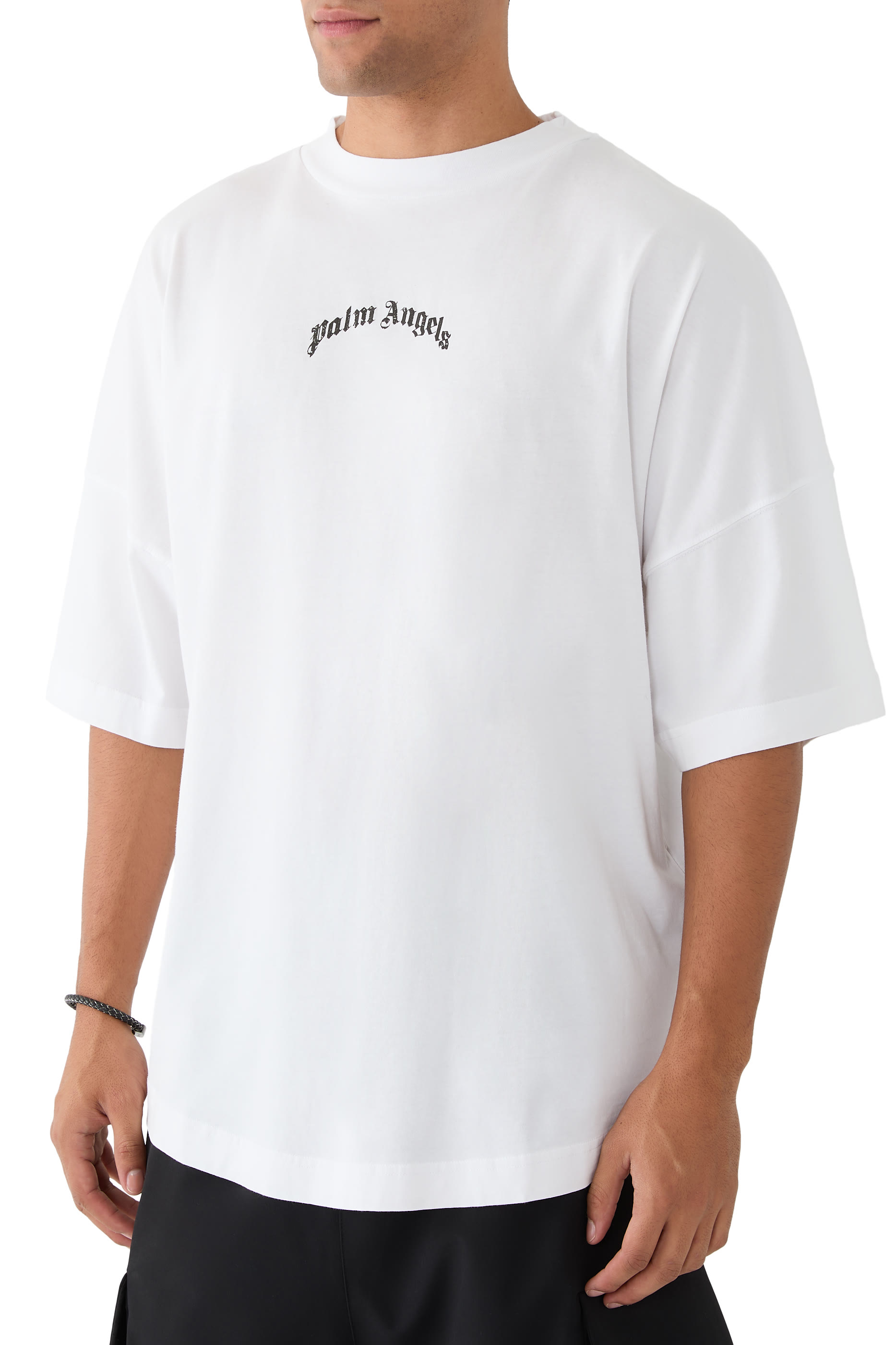 Curved Logo Oversized T-Shirt