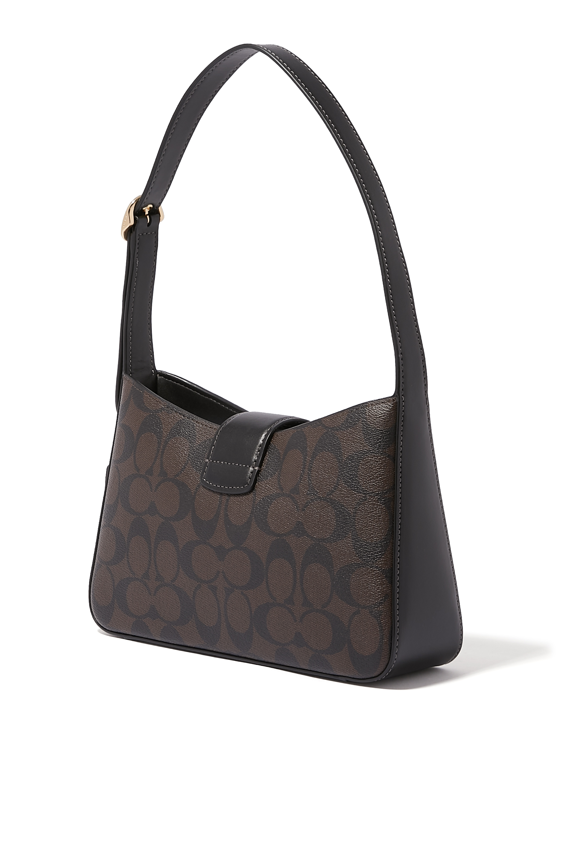 Eliza Signature Canvas Shoulder Bag