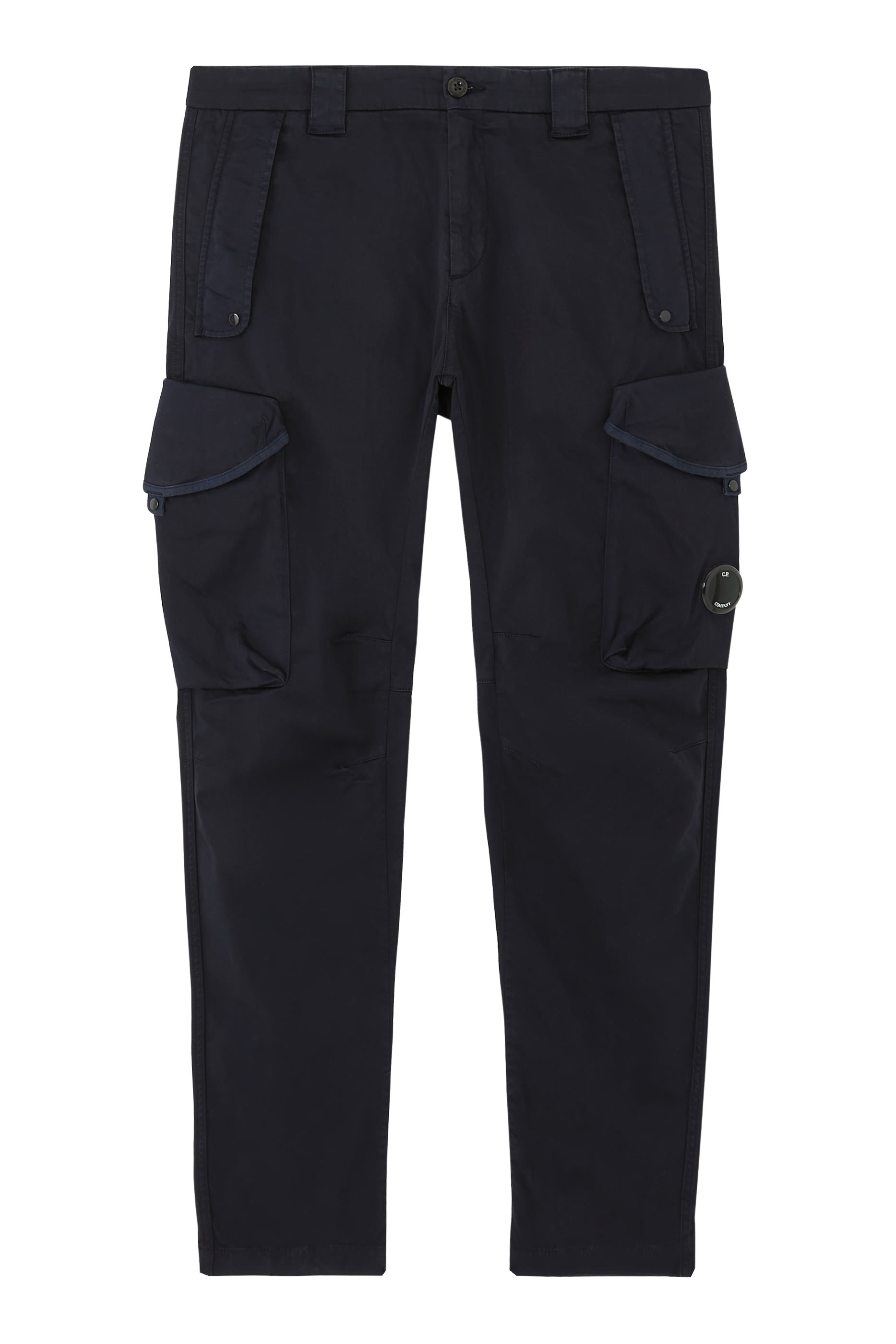 Stretch Sateen Utility Cargo Lens Pants