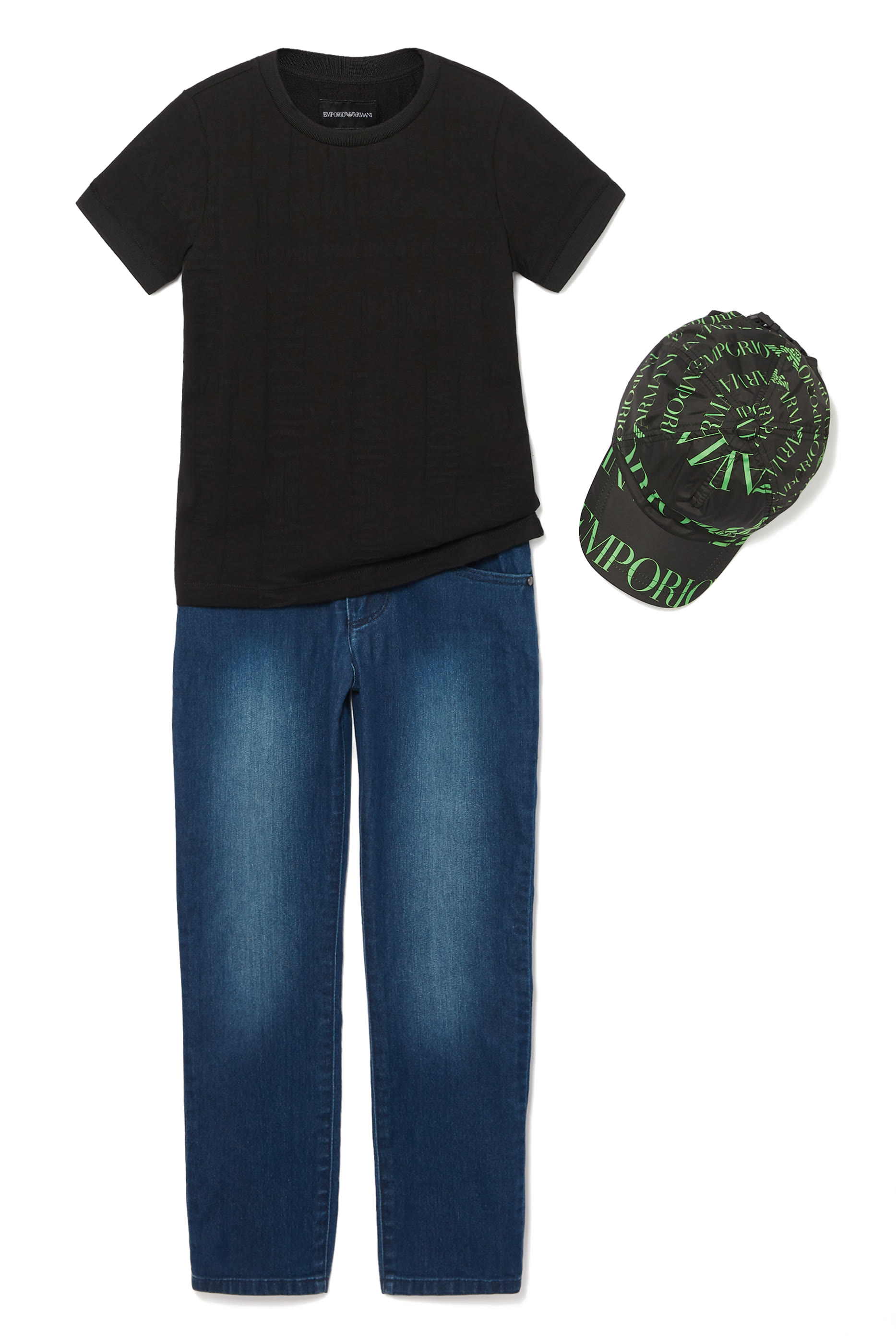 Jacquard Logo Crewneck T-Shirt