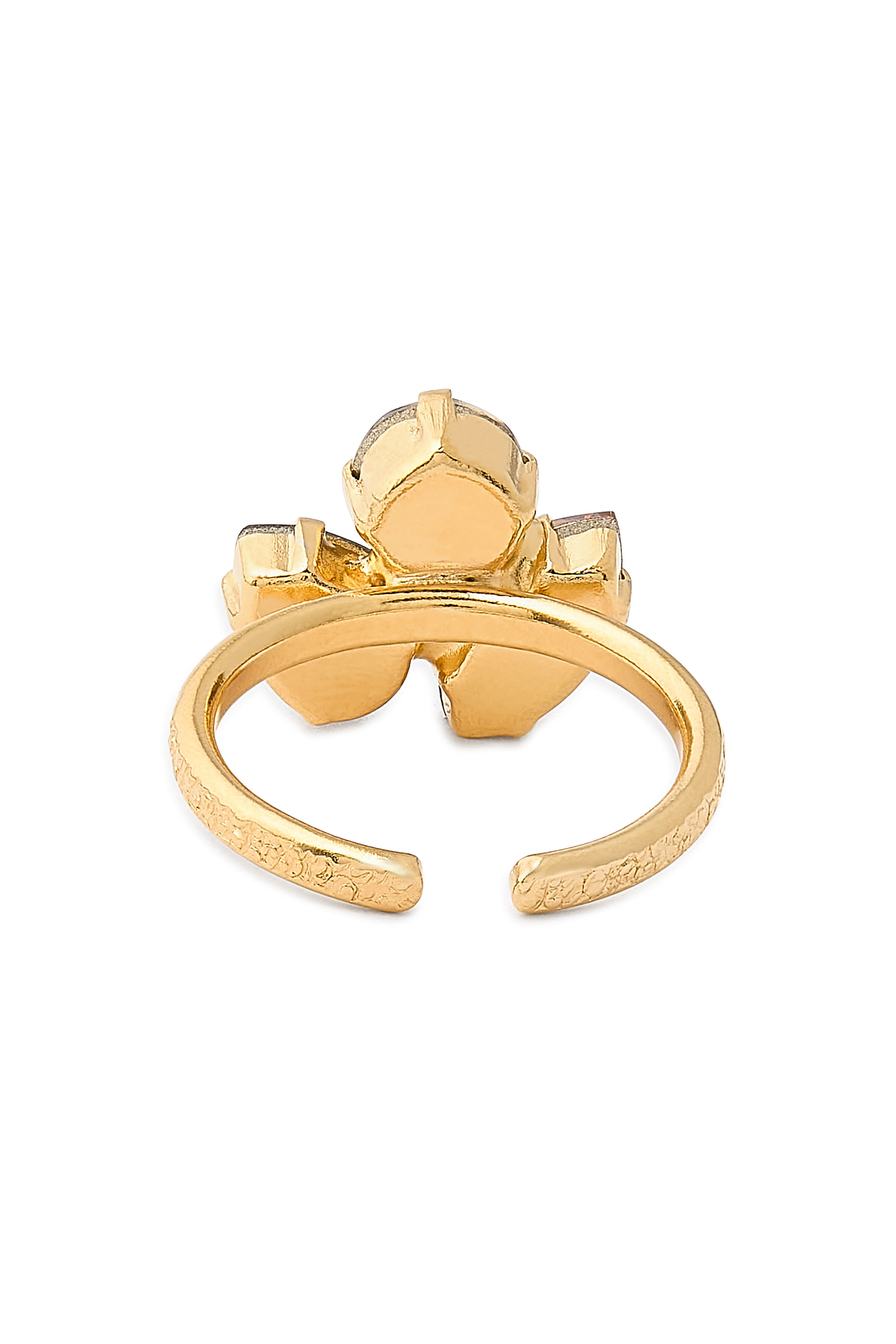 Ana Ring, 18K Gold-Plated Brass