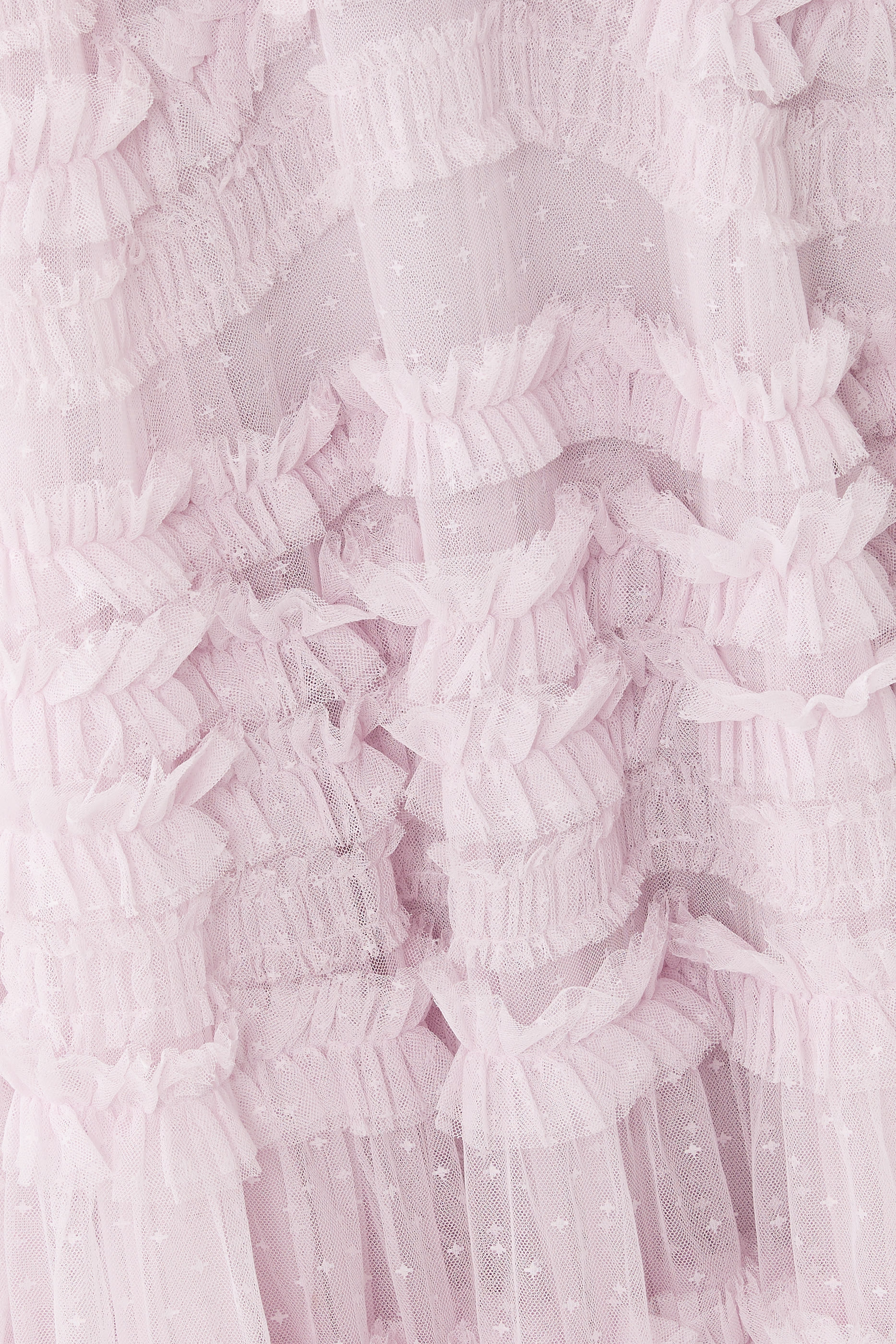 Amara Round Neck Ruffle Gown