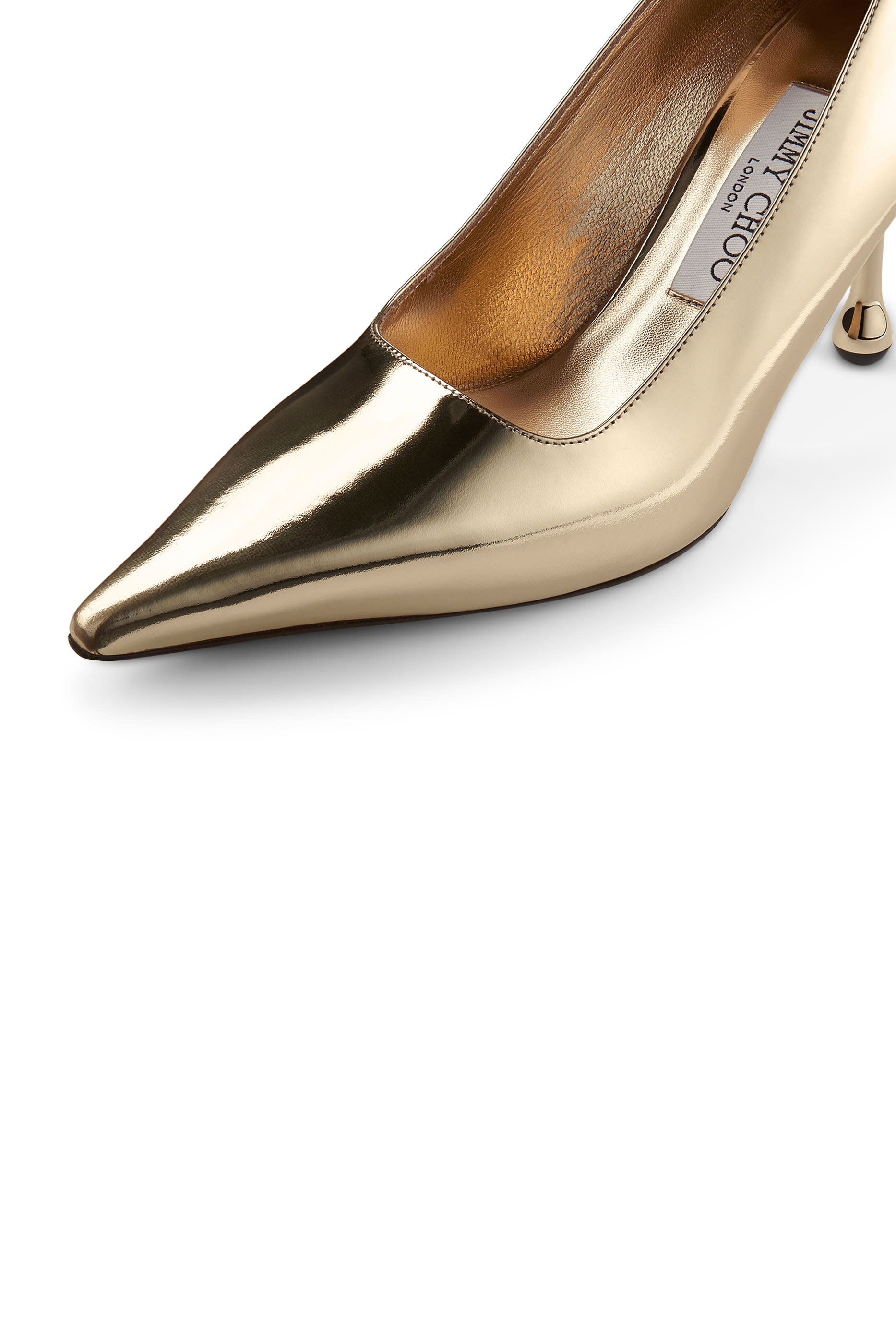 Ixia 80 Mirrored Leather Pumps