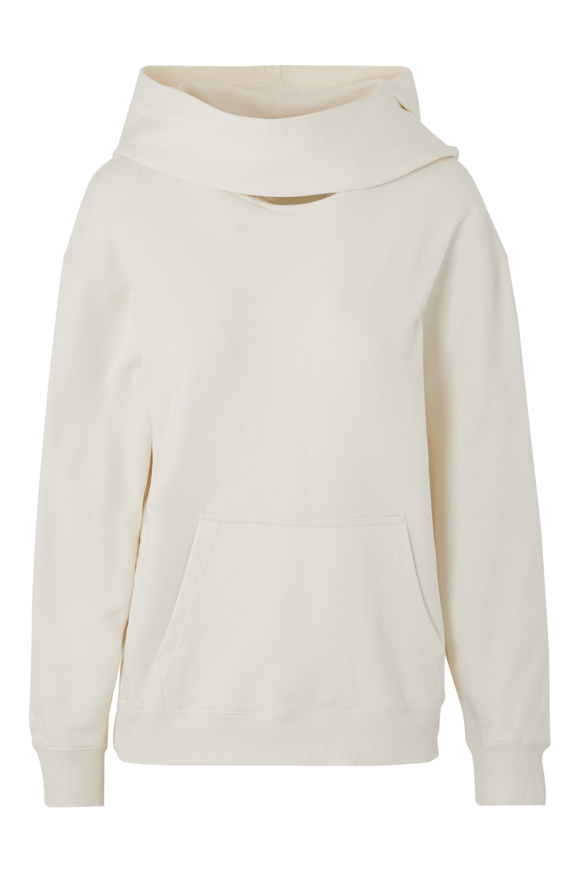 Scarf Embroidered Hoodie