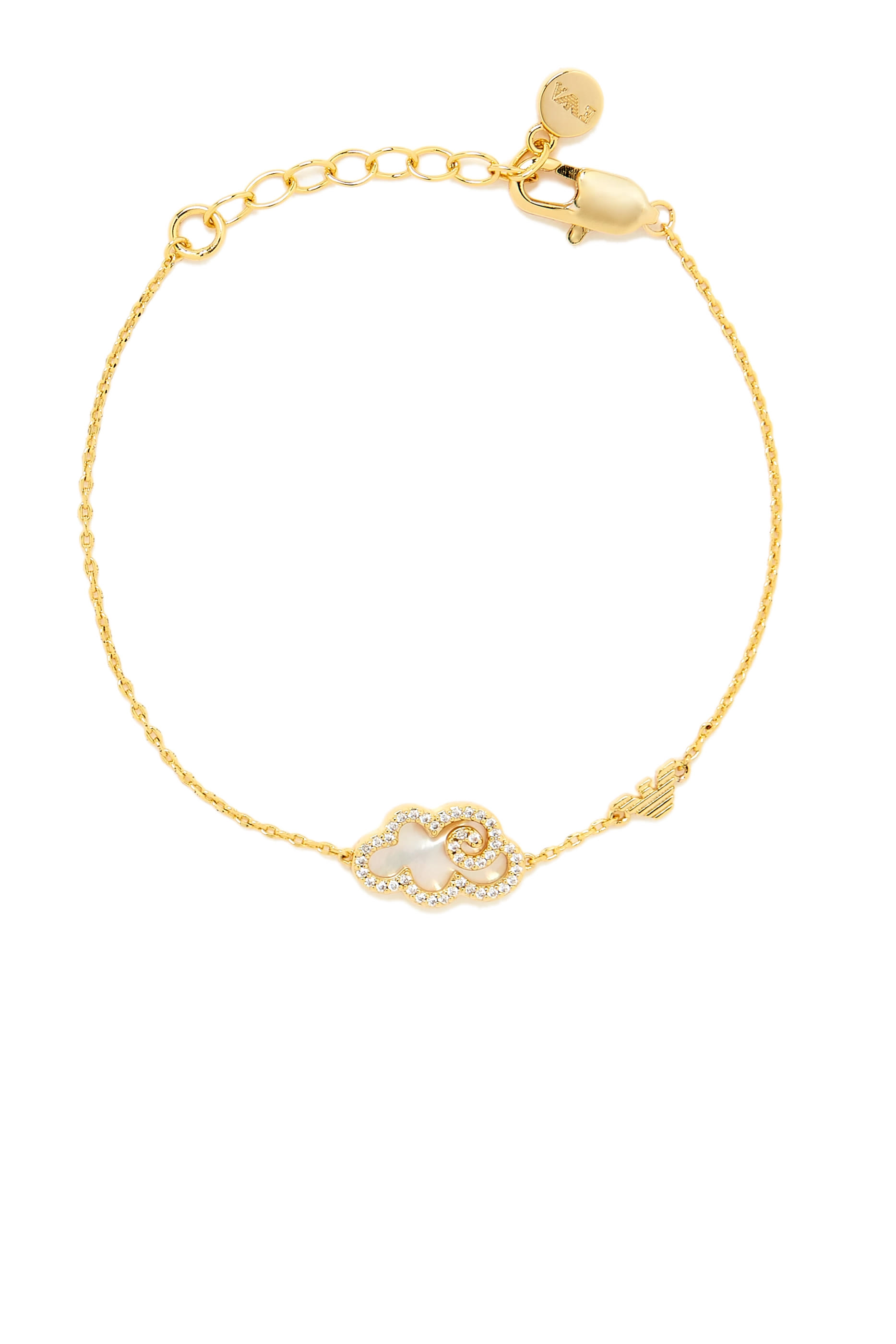 Sentimental Mother of Pearl Charm Bracelet