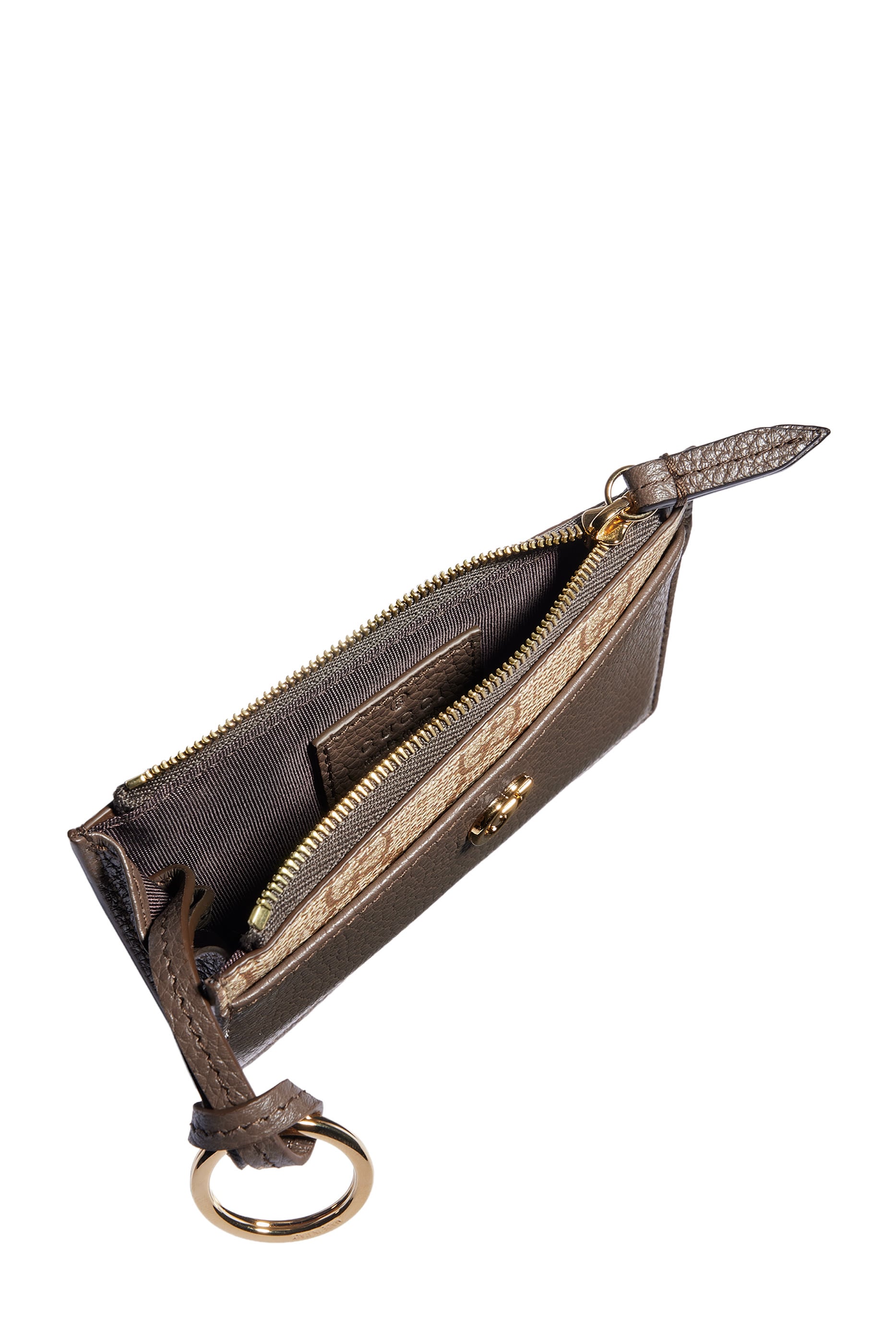 Bi-Color GG Marmont Zip Key Pouch
