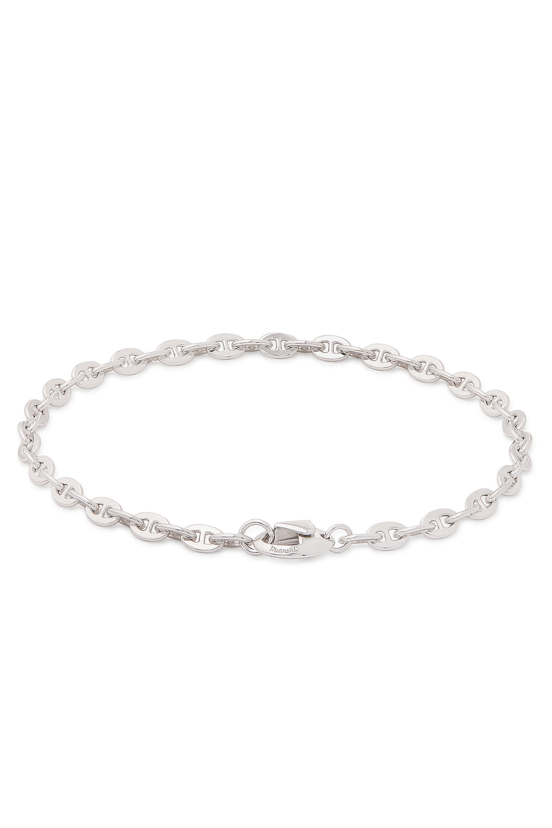 Sven Chain Bracelet, Rhodium Plated Sterling Silver