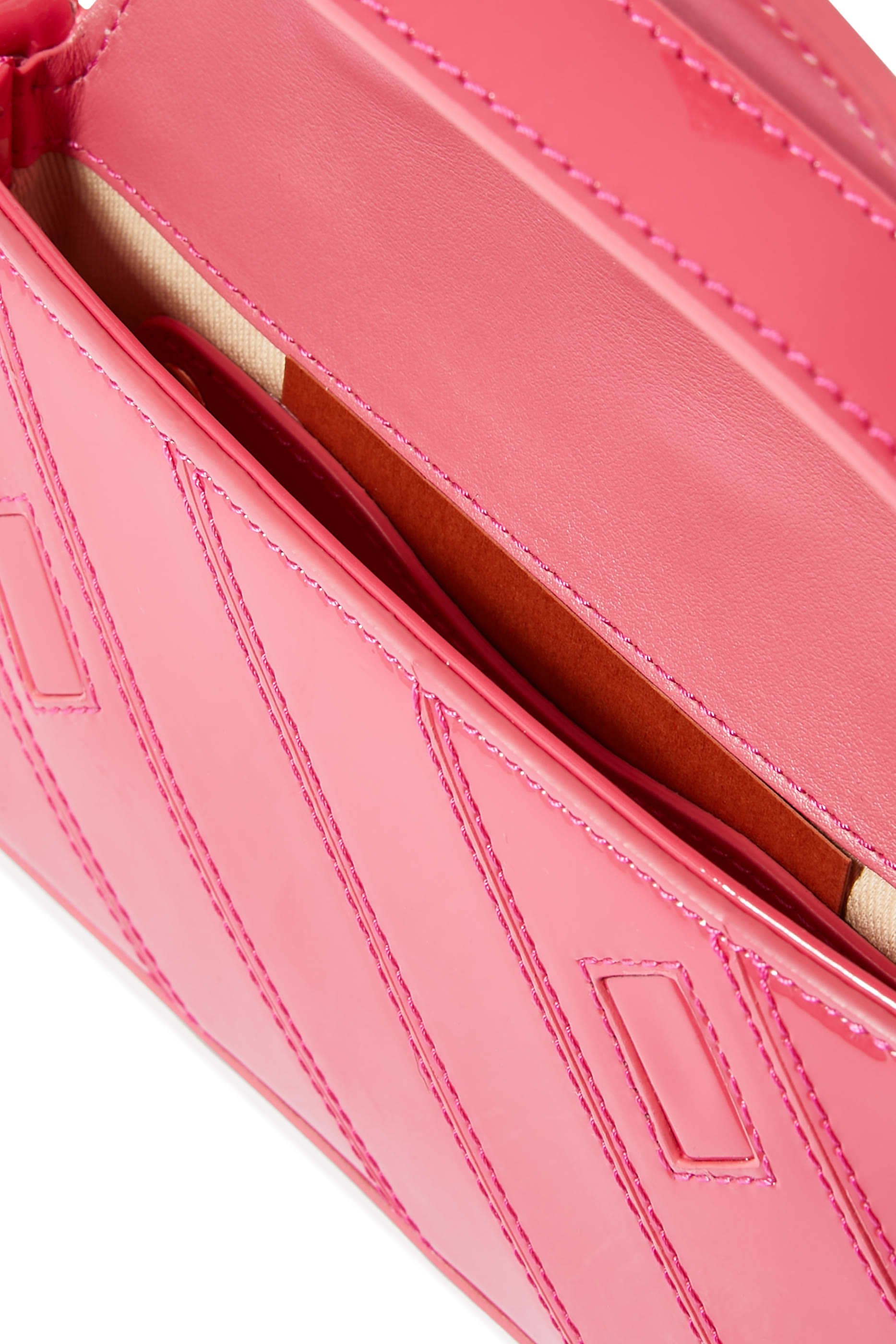 Small Wave Patent Leather Shoulder Bag