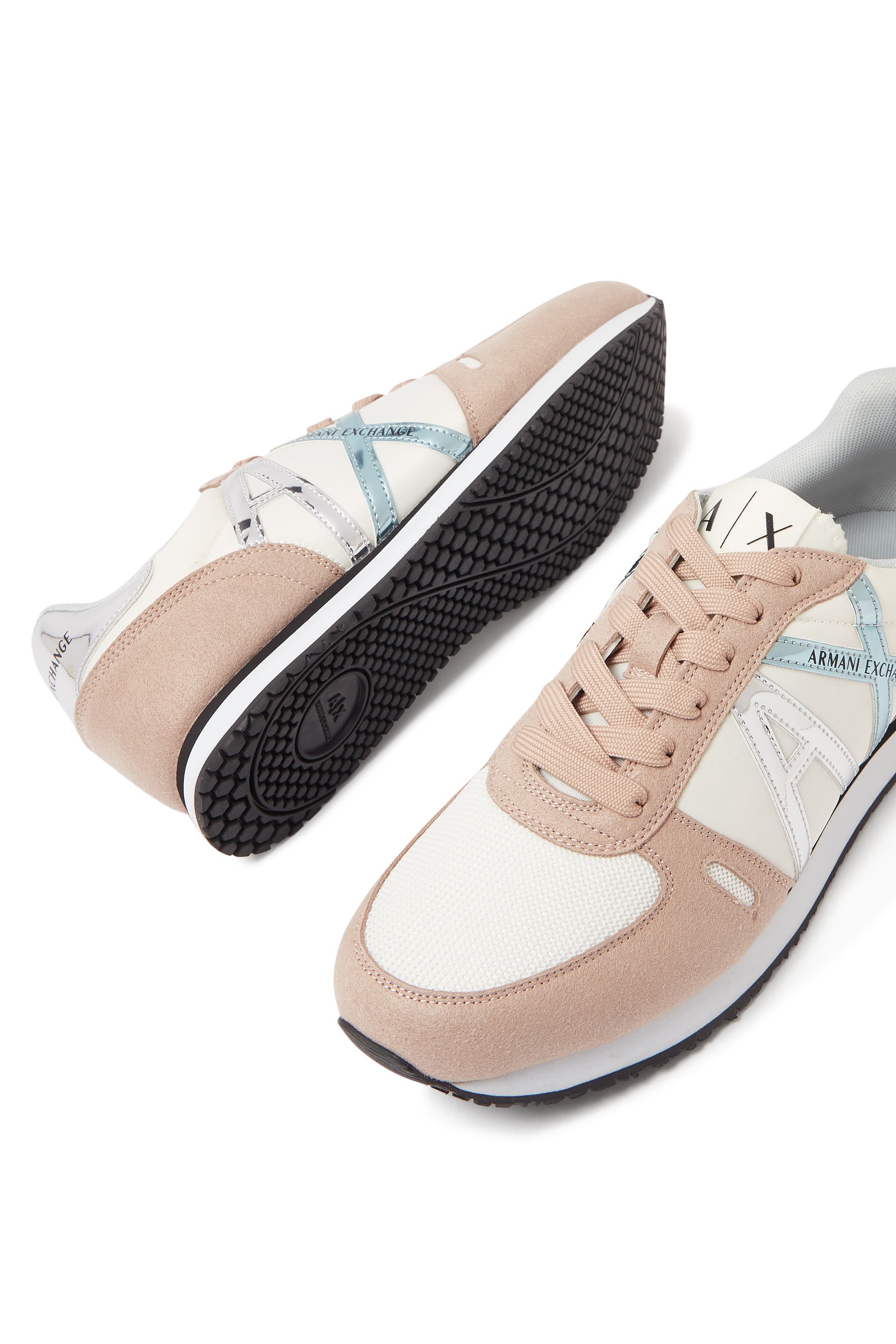 Logo Microfiber Sneakers