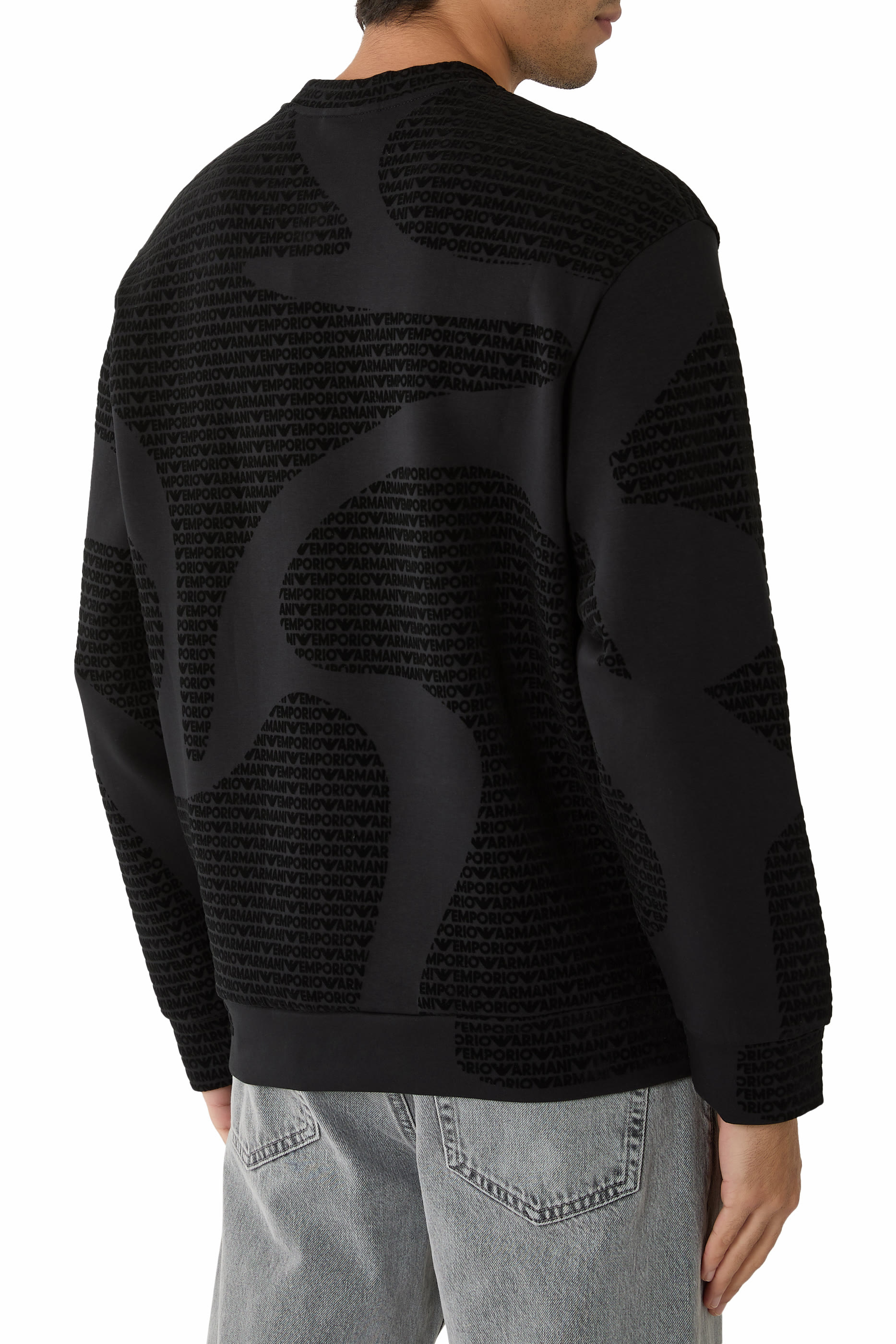 Flocked Logo Sweatshirt