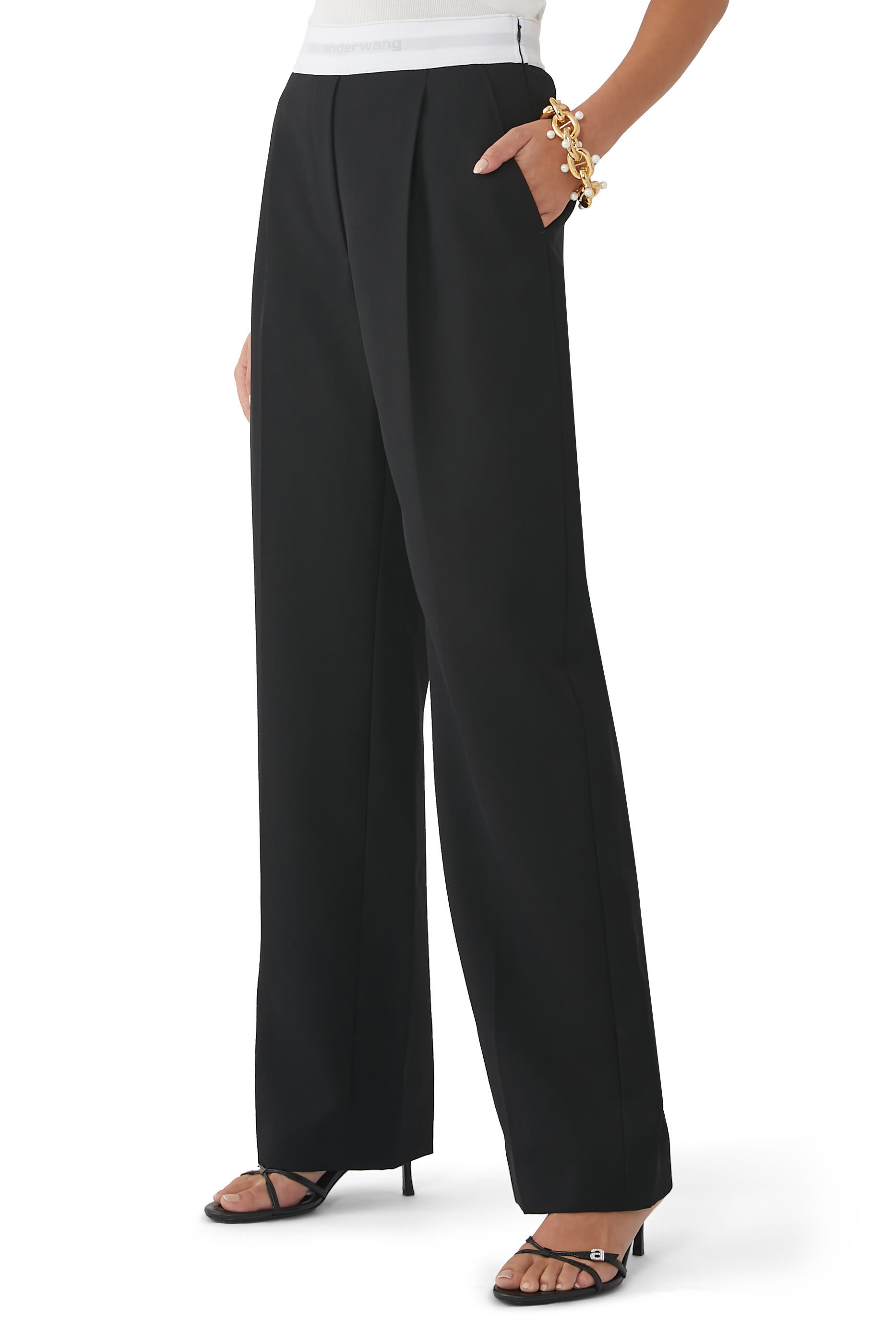 Pleated Wool Pants