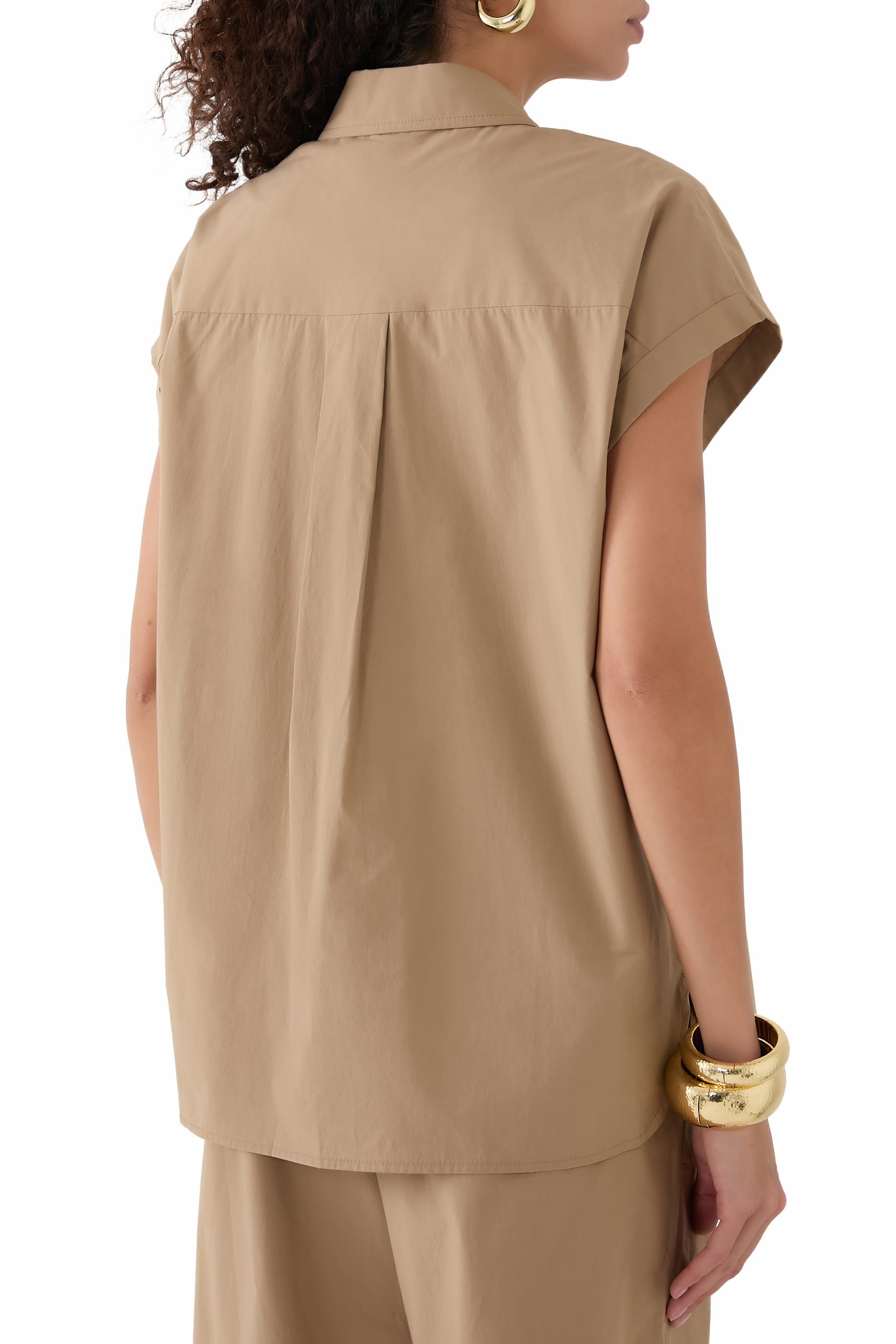 Relaxed Sleeveless Shirt