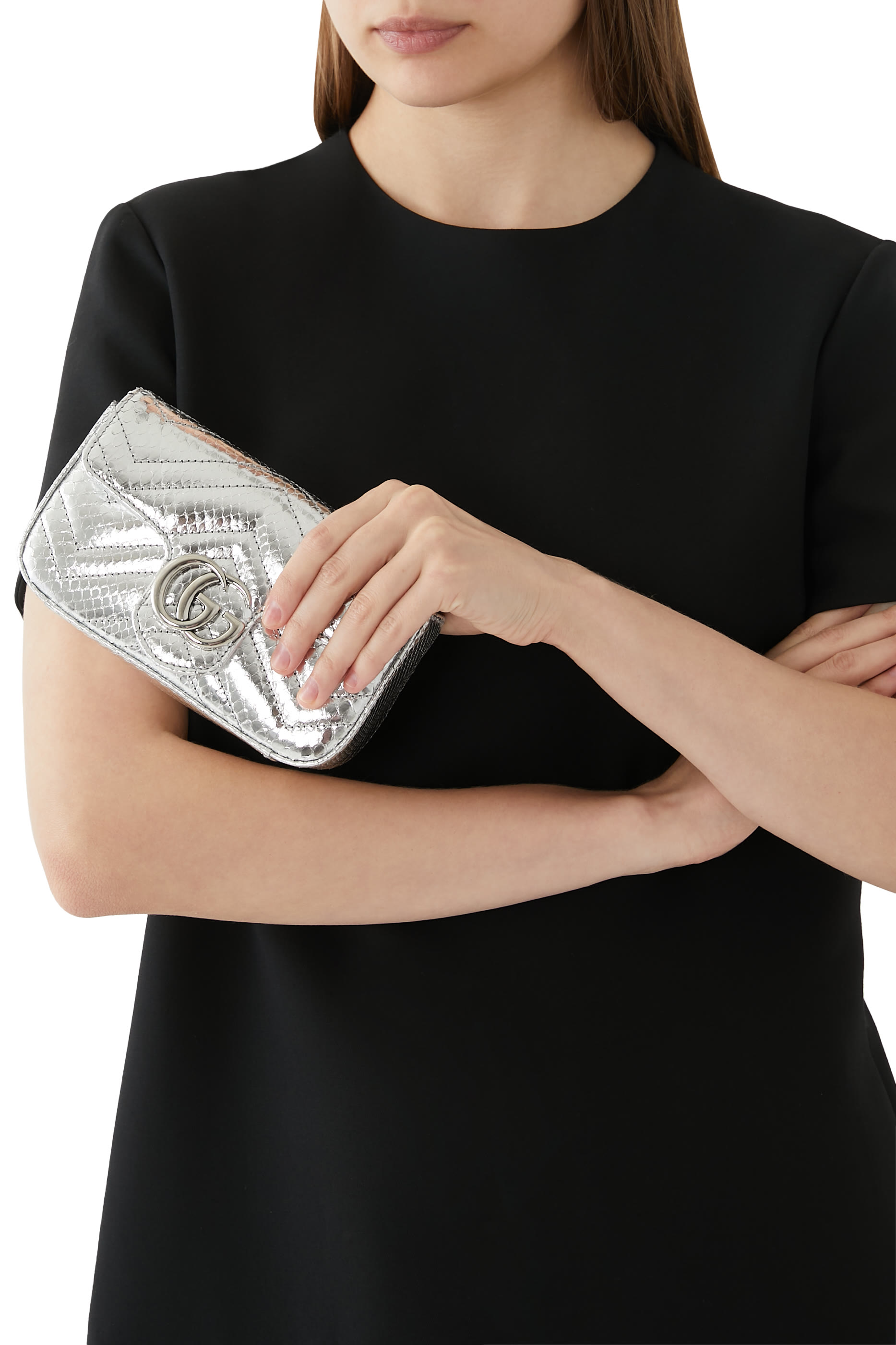 GG Marmont Python Super Mini Bag