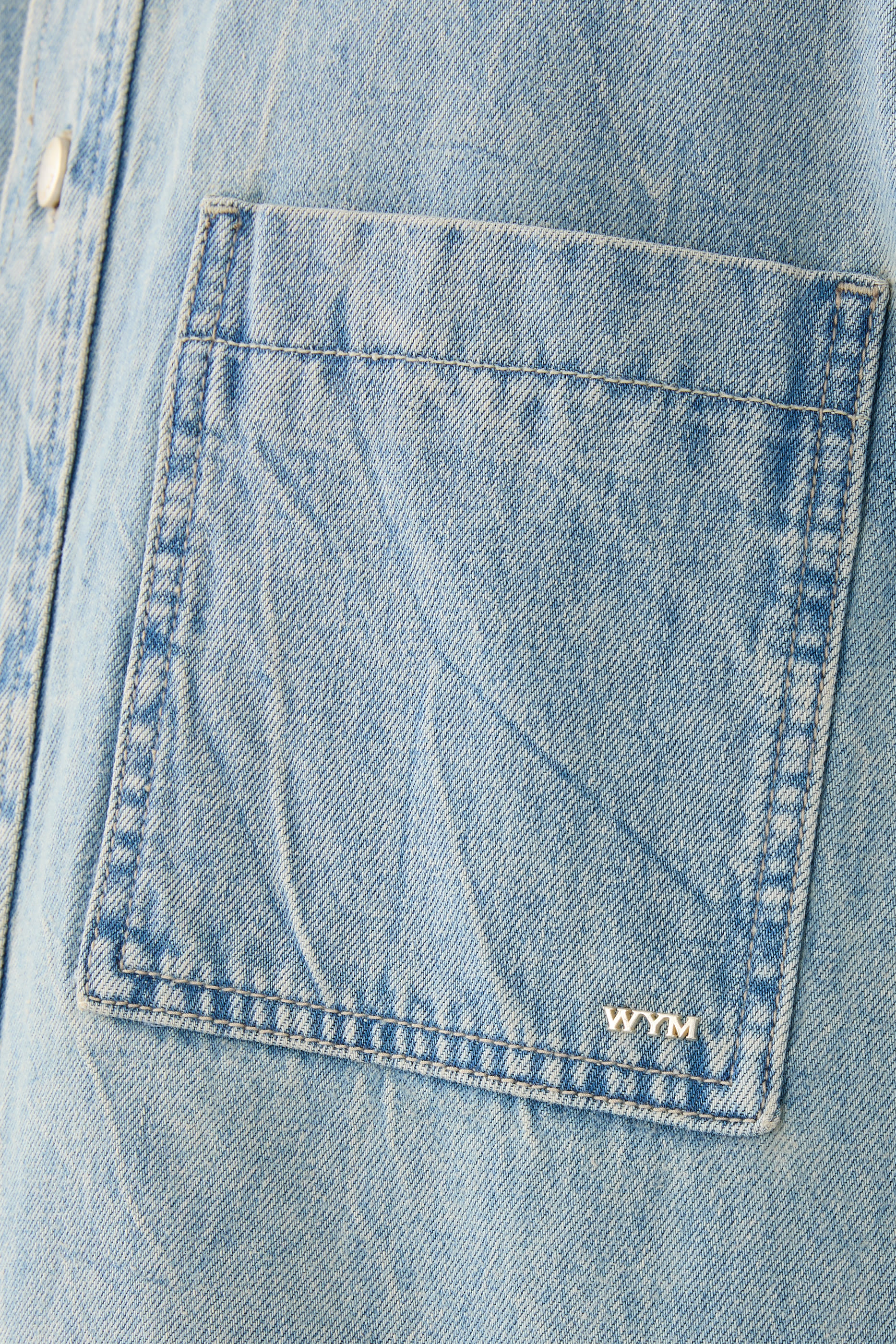 Corduroy Denim Back Logo Shirt
