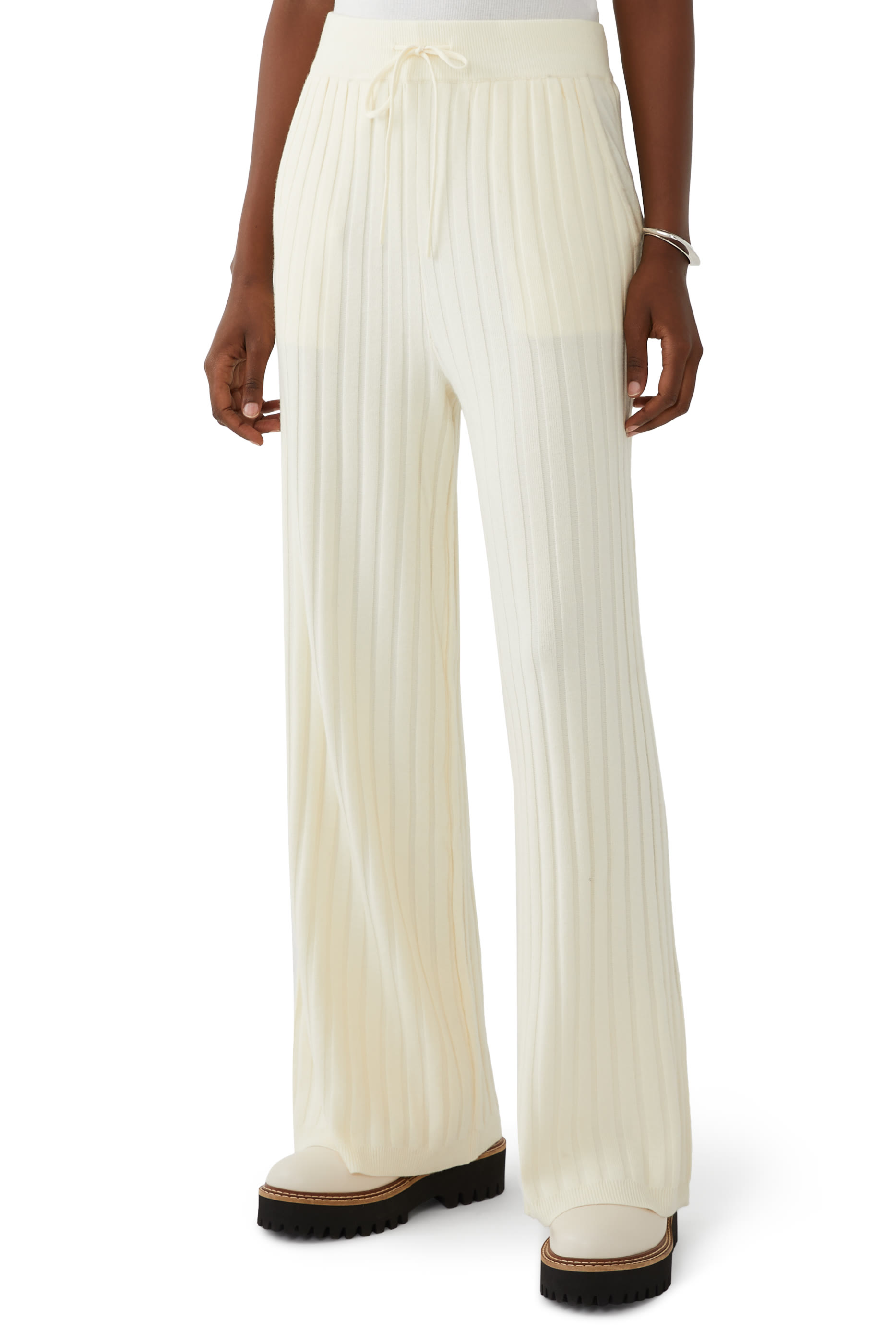 Simeon Wide Rib Knit Trousers