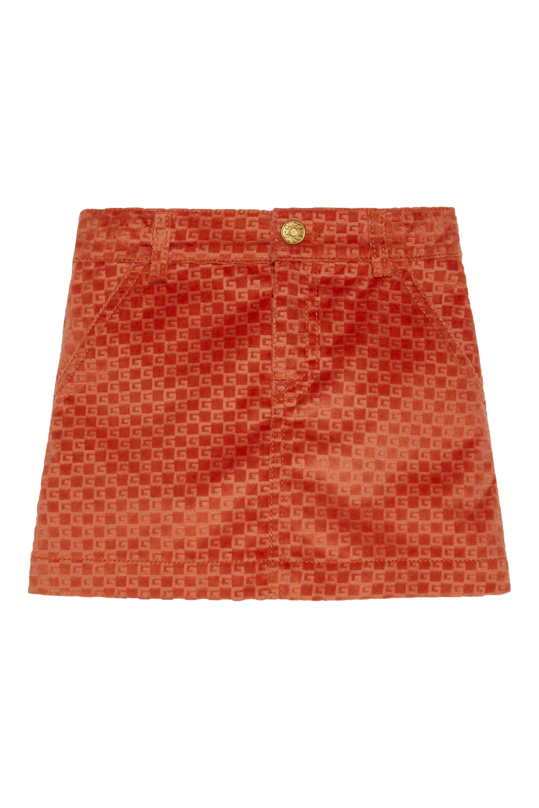 Kids Square G Velvet Skirt