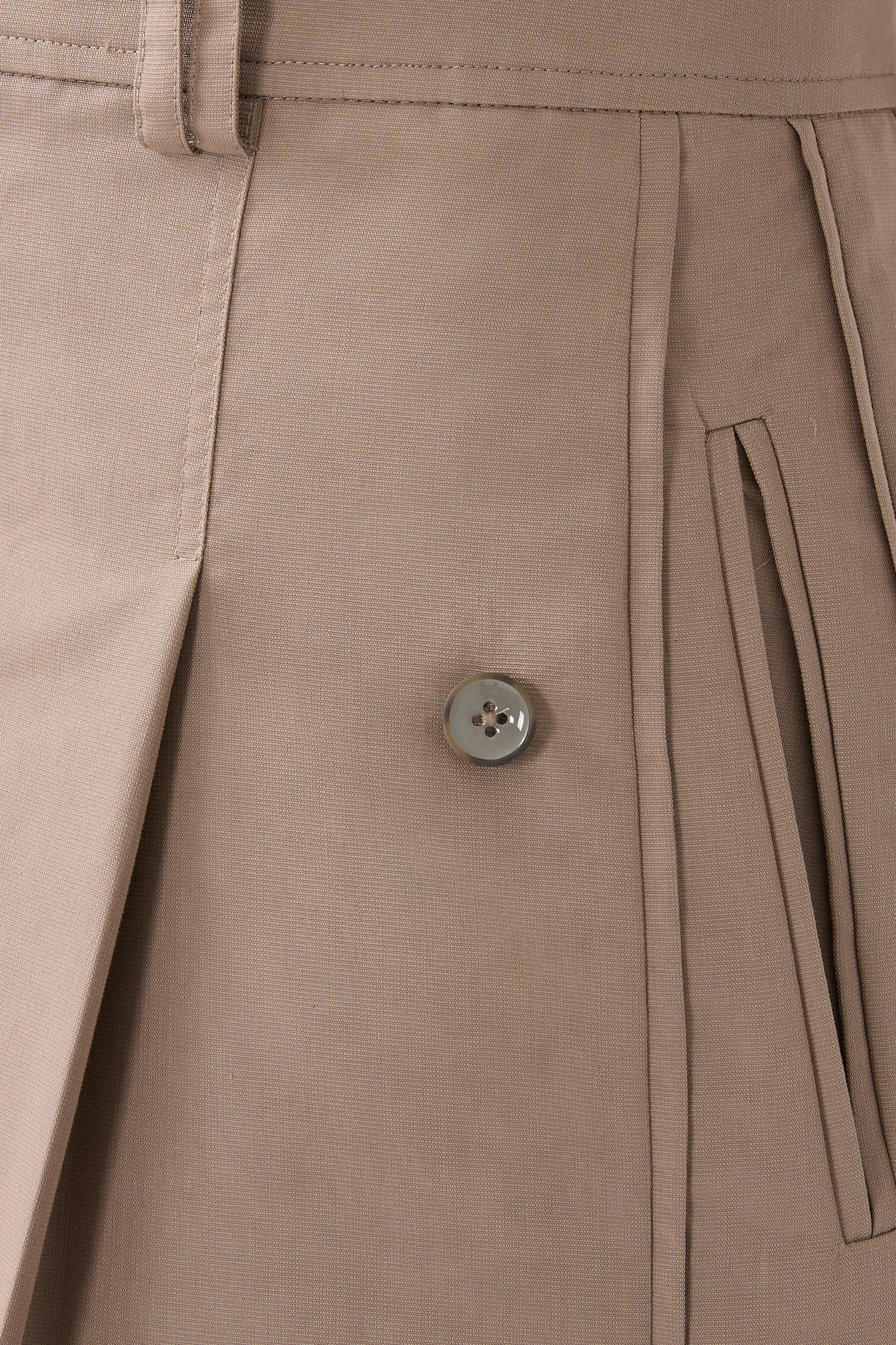 Pleated Wide Leg Trousers