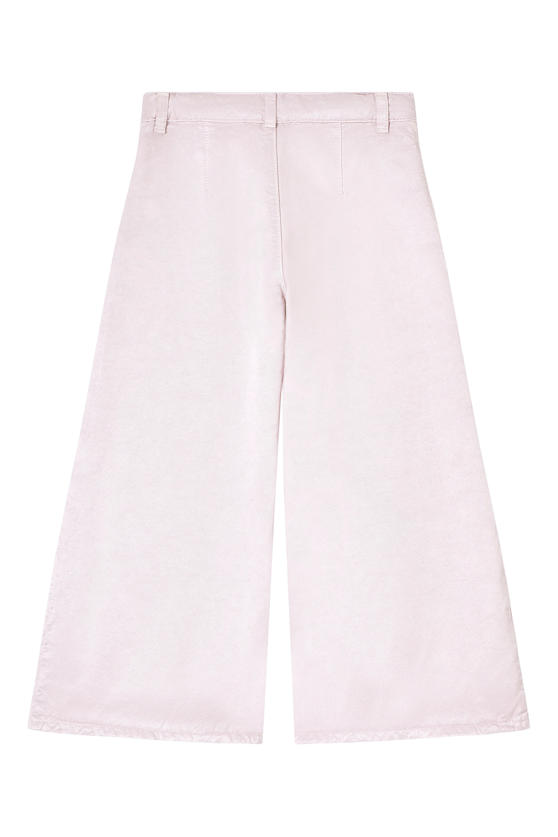 Kids Linen-Blend Shiny Twill Trousers