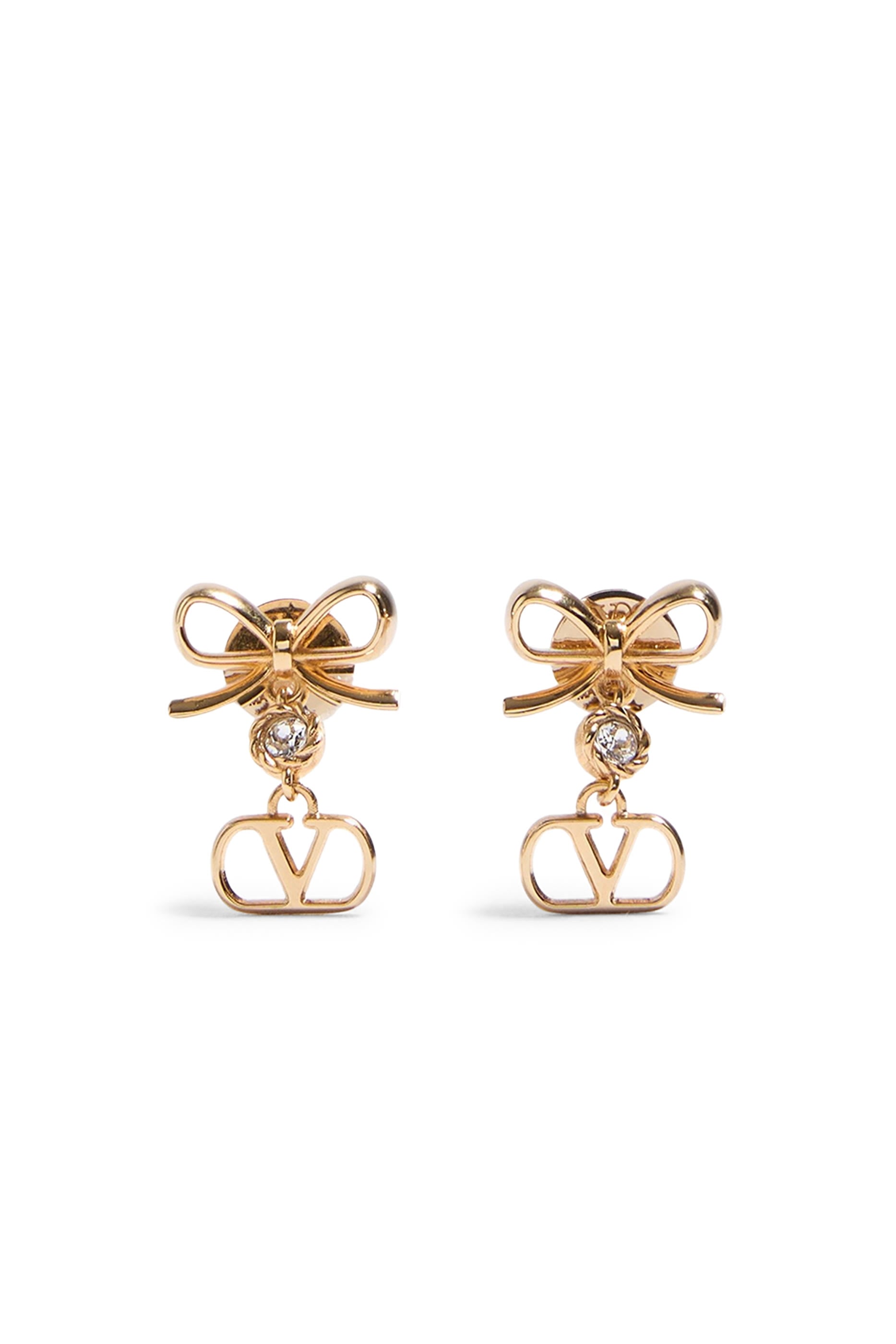 VLogo Signature Earrings in Metal and Swarovski&reg; Crystals 