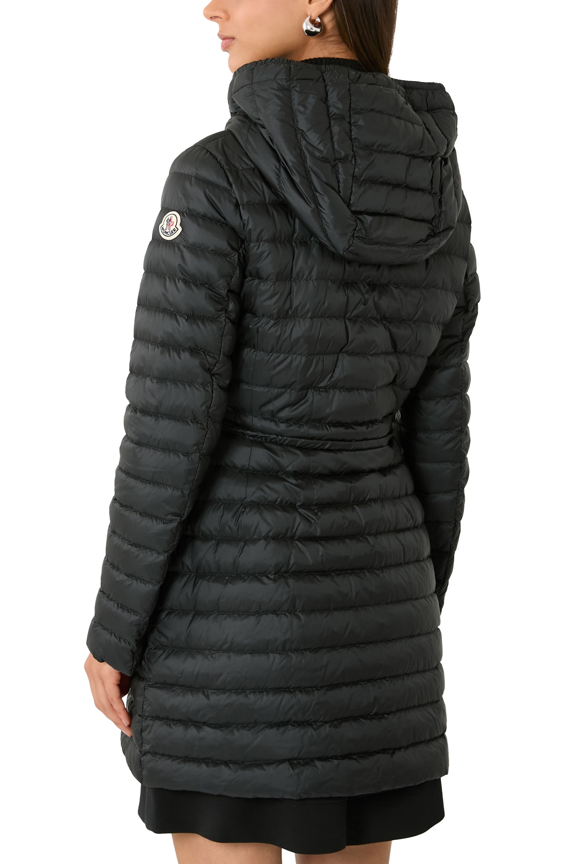 Barbel Hooded Fit & Flare Long Down Jacket