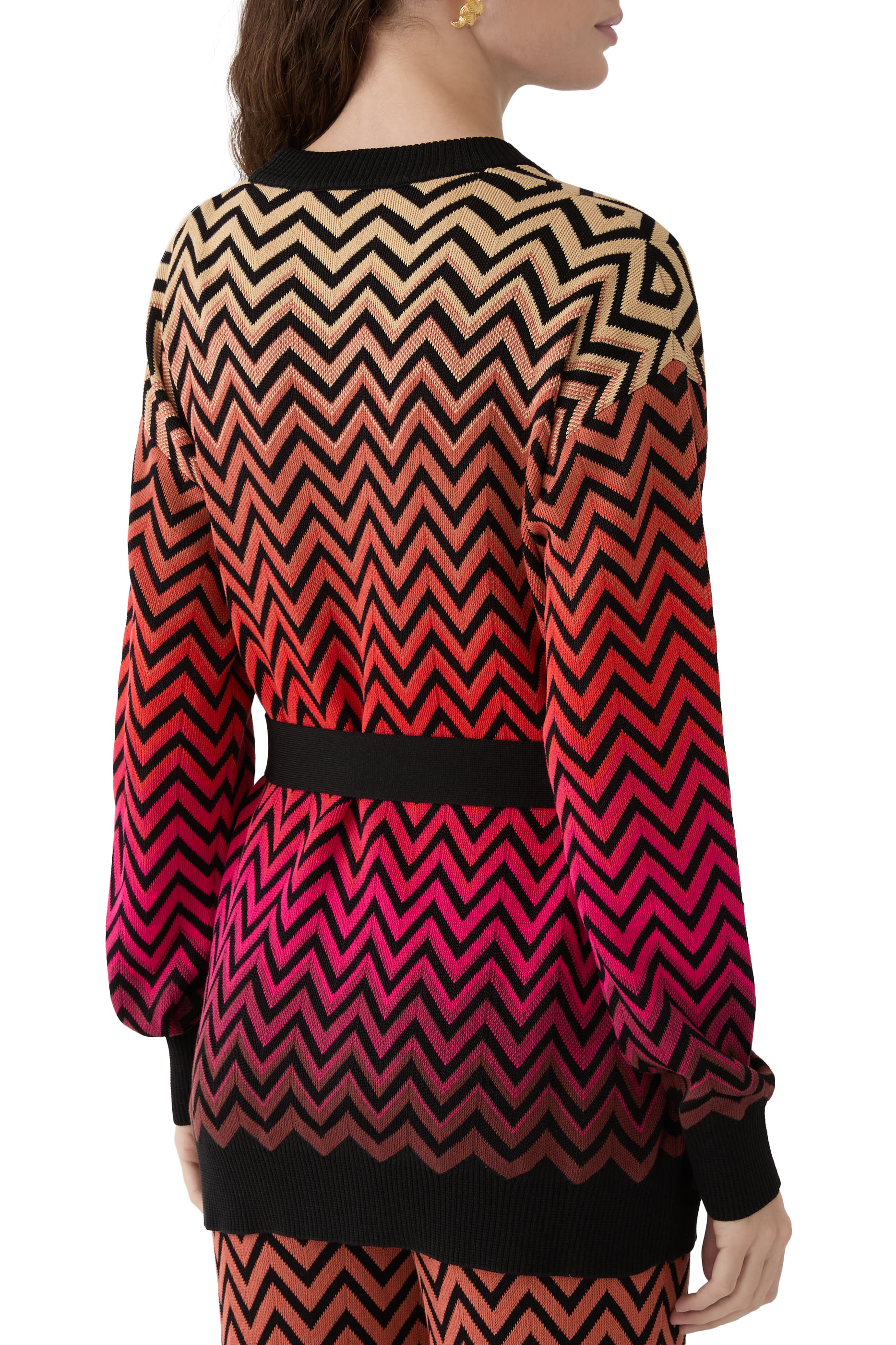 Degrad&eacute; Chevron Cardigan