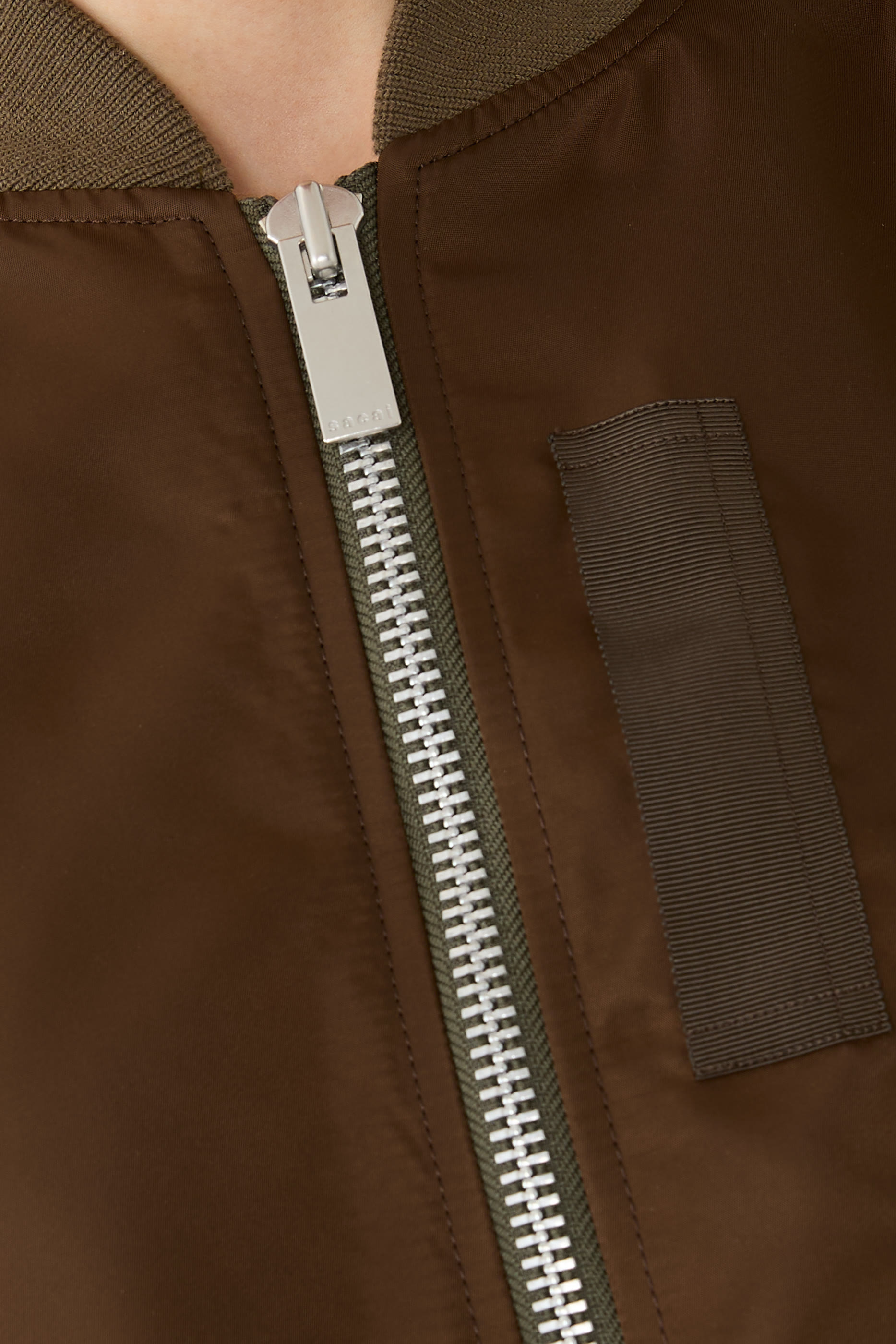 Nylon Twill Bomber Jacket