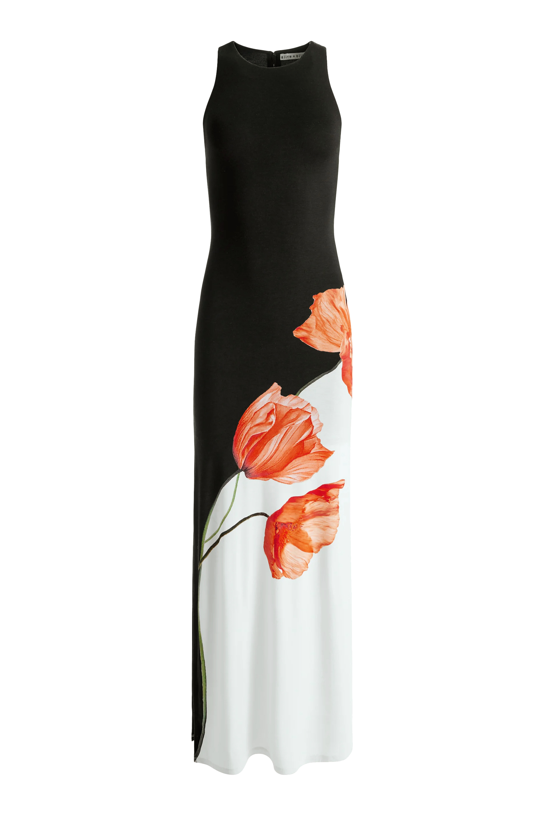 Pania Racer Neck Maxi Dress