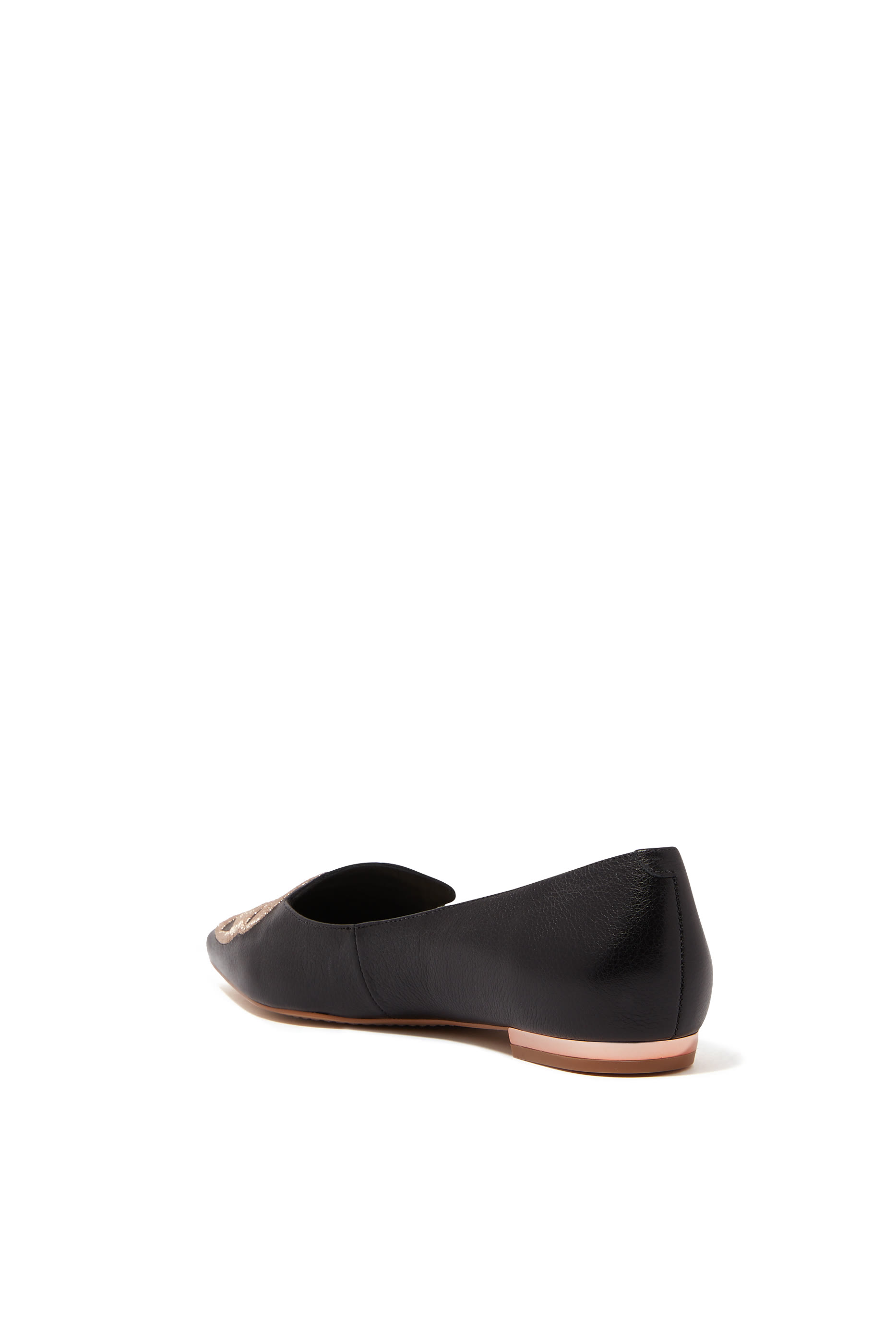 Bibi Butterfly Leather  Ballerina Flats