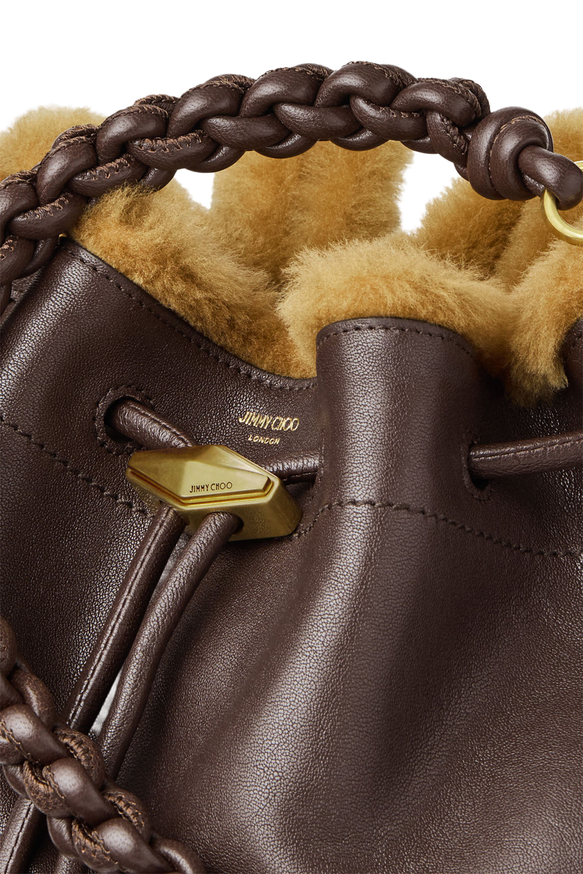 Cinch Shearling Crossbody Bag