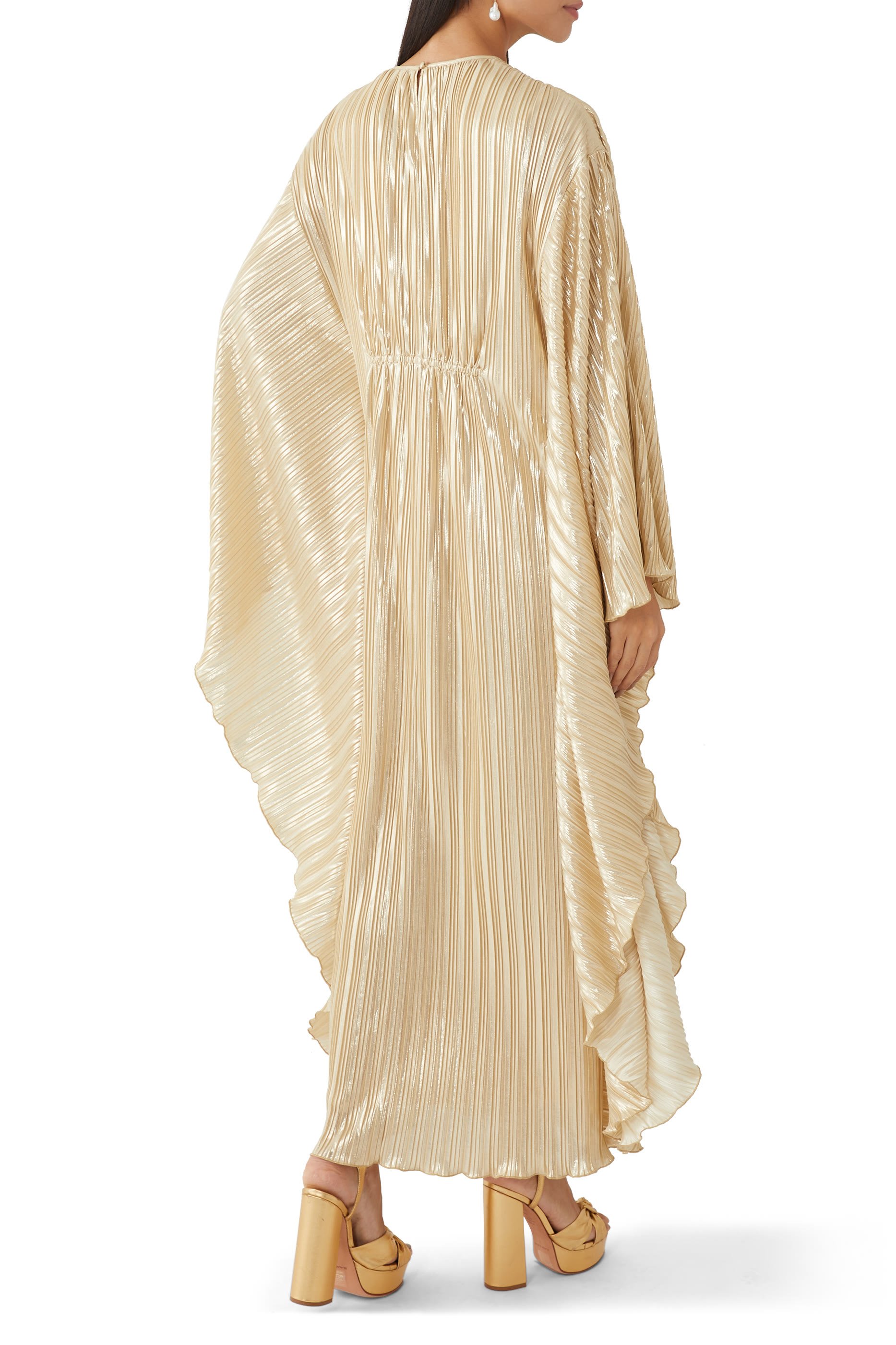 Farrah Plisse Kaftan Dress