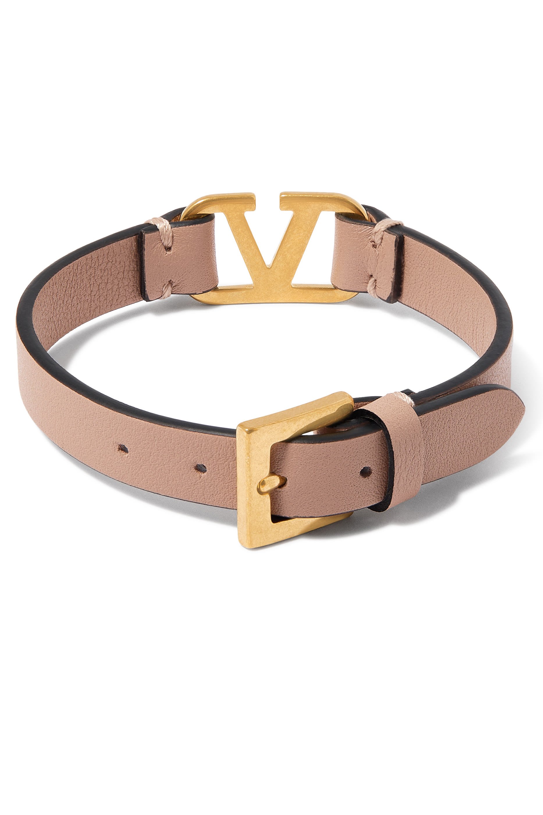 VLogo Signature Leather Bracelet