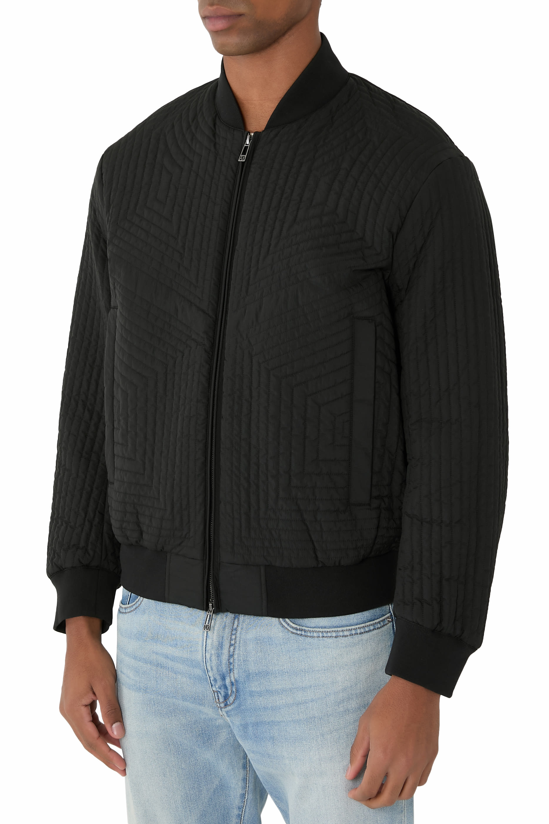 Quilted Bomber Jacket 